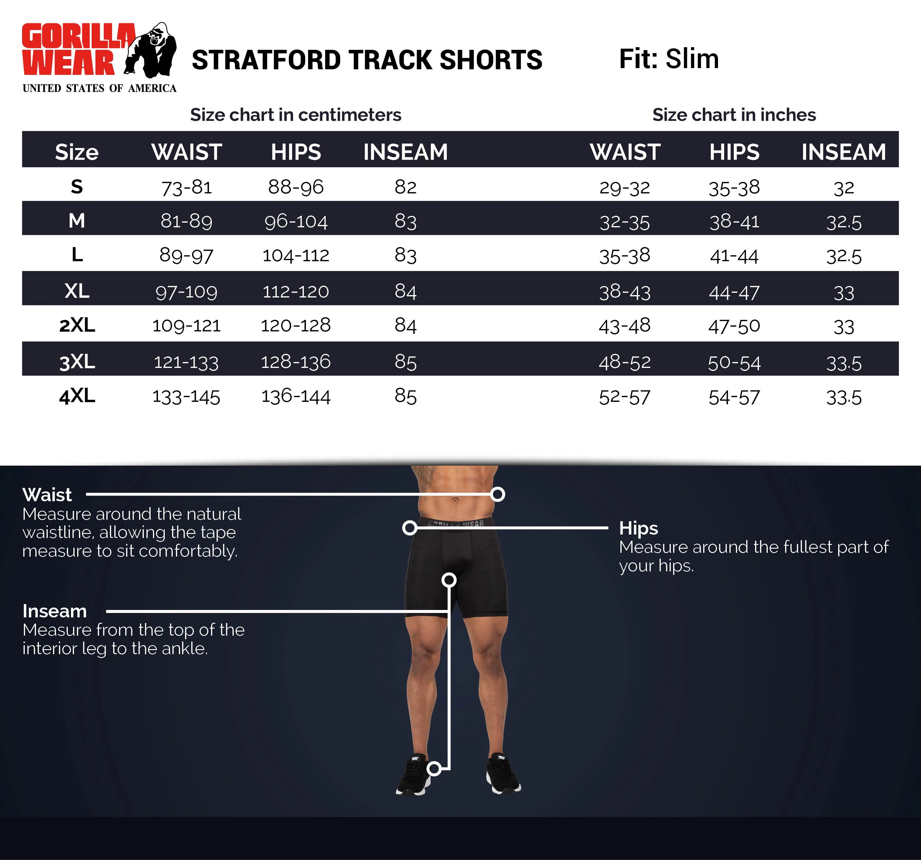 Gorilla Wear - Stratford Track Shorts - Black - Image 7