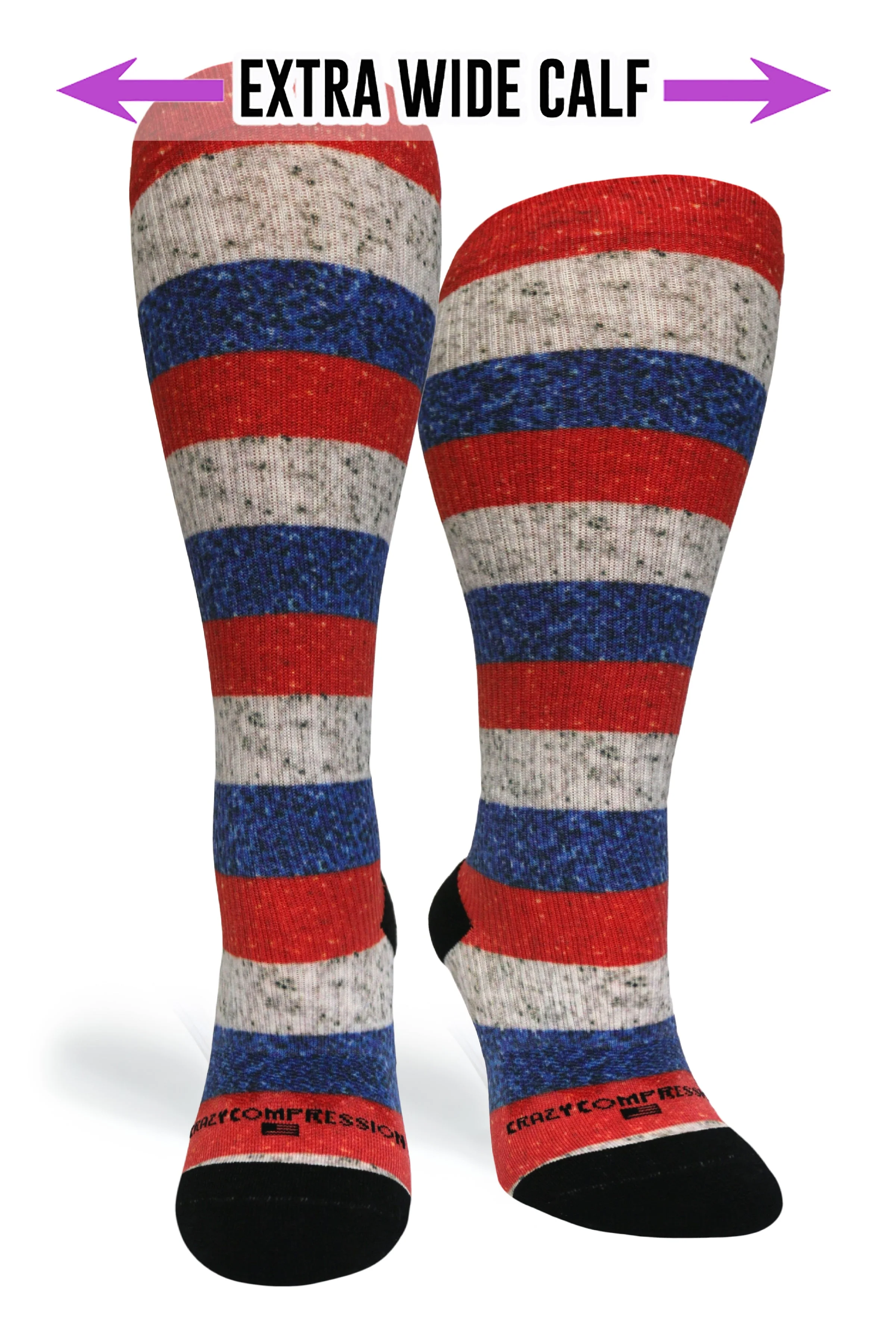 Crazy Compression - Stripe USA - (Standard & Extra Wide) - Image 2