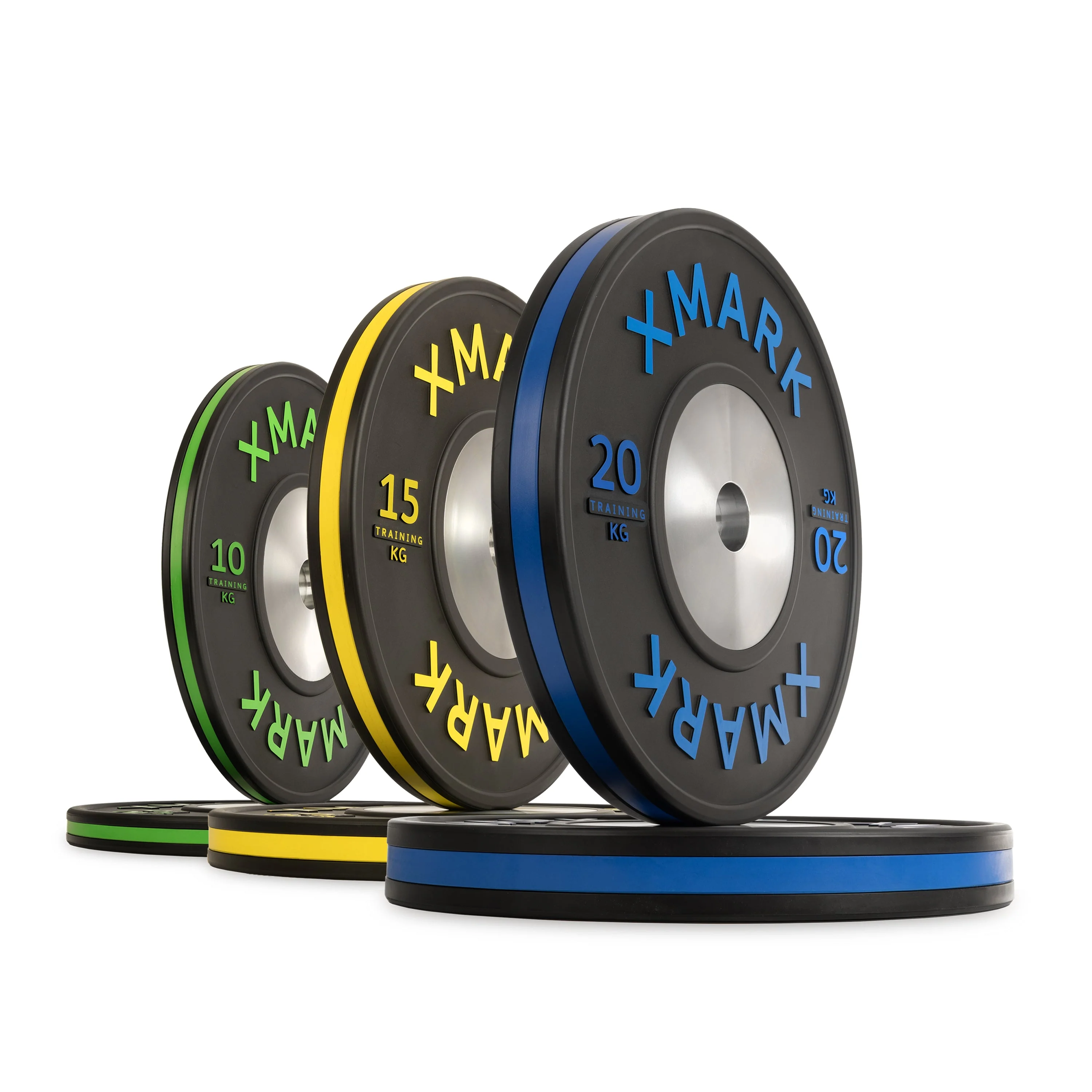XMARK - Striped Premium IWF Training Bumper Plates (KG) Pairs and Sets - Image 5