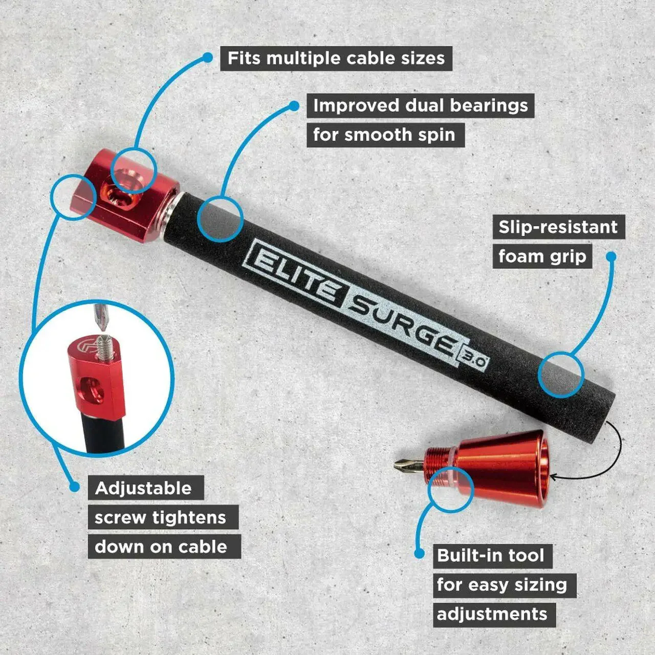 Elite Jumps - Surge3.0 - Speed Jump Rope - Image 5