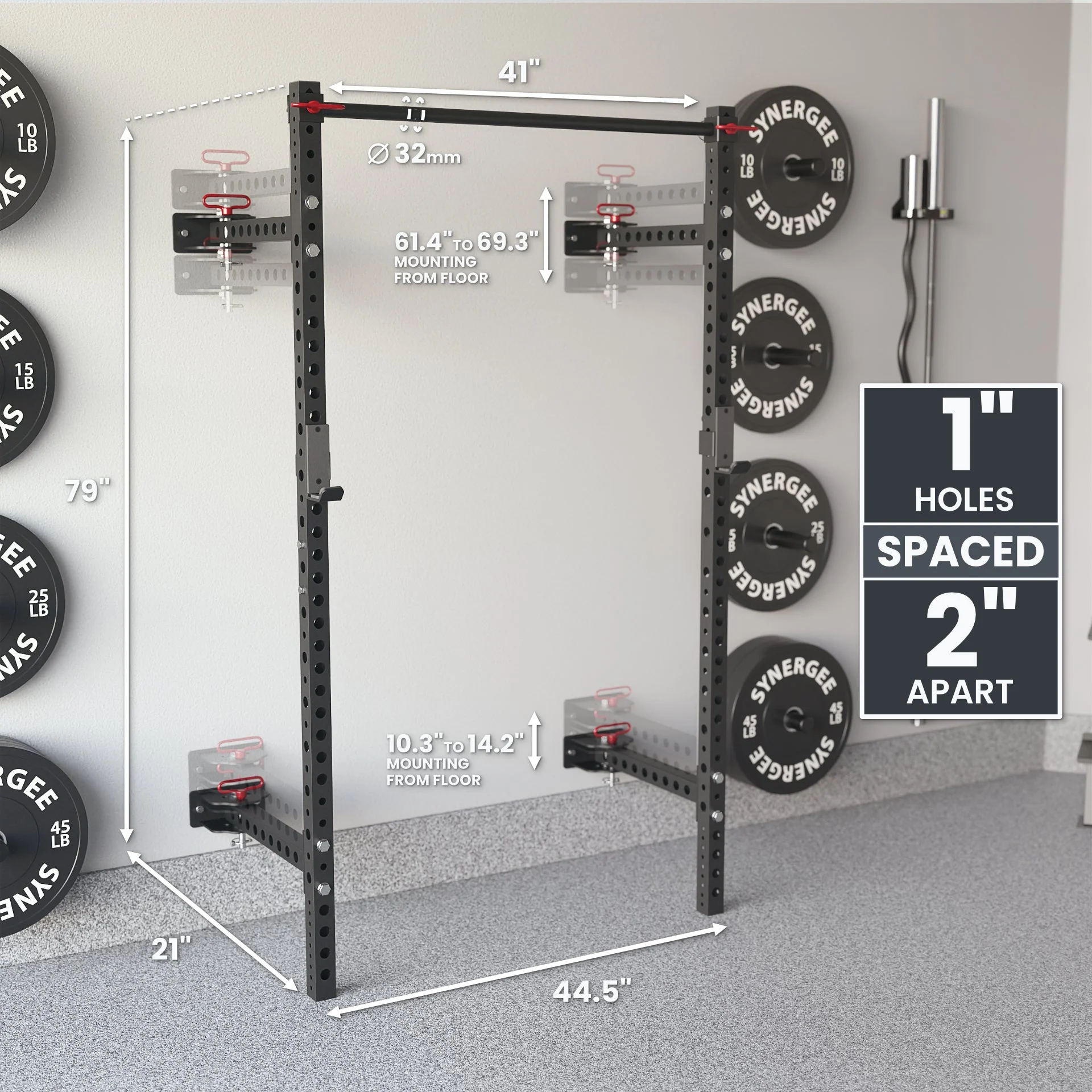 Synergee - 2200 Series Folding Squat Rack - Image 24