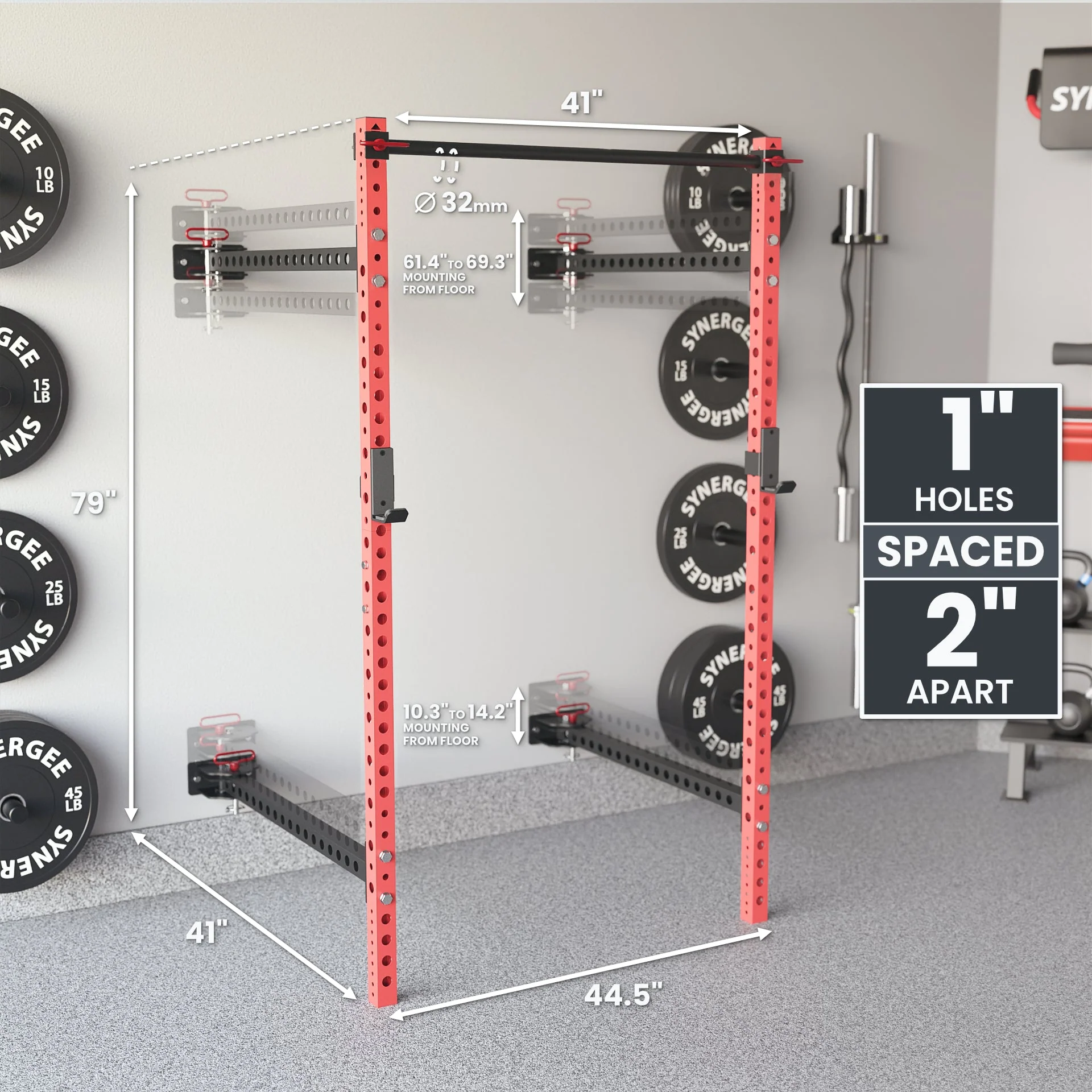 Synergee - 2200 Series Folding Squat Rack - Image 31