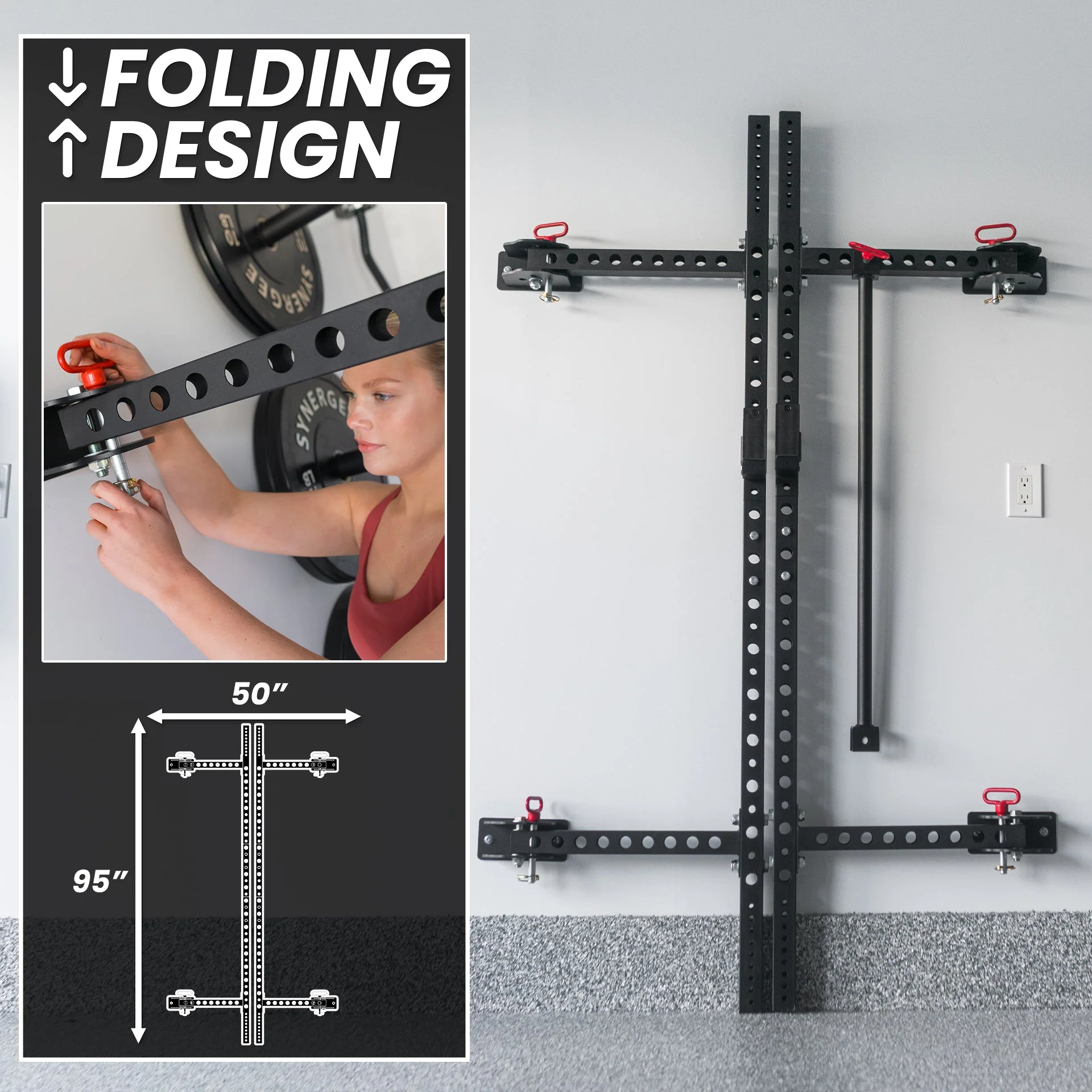 Synergee - 2200 Series Folding Squat Rack - Image 38
