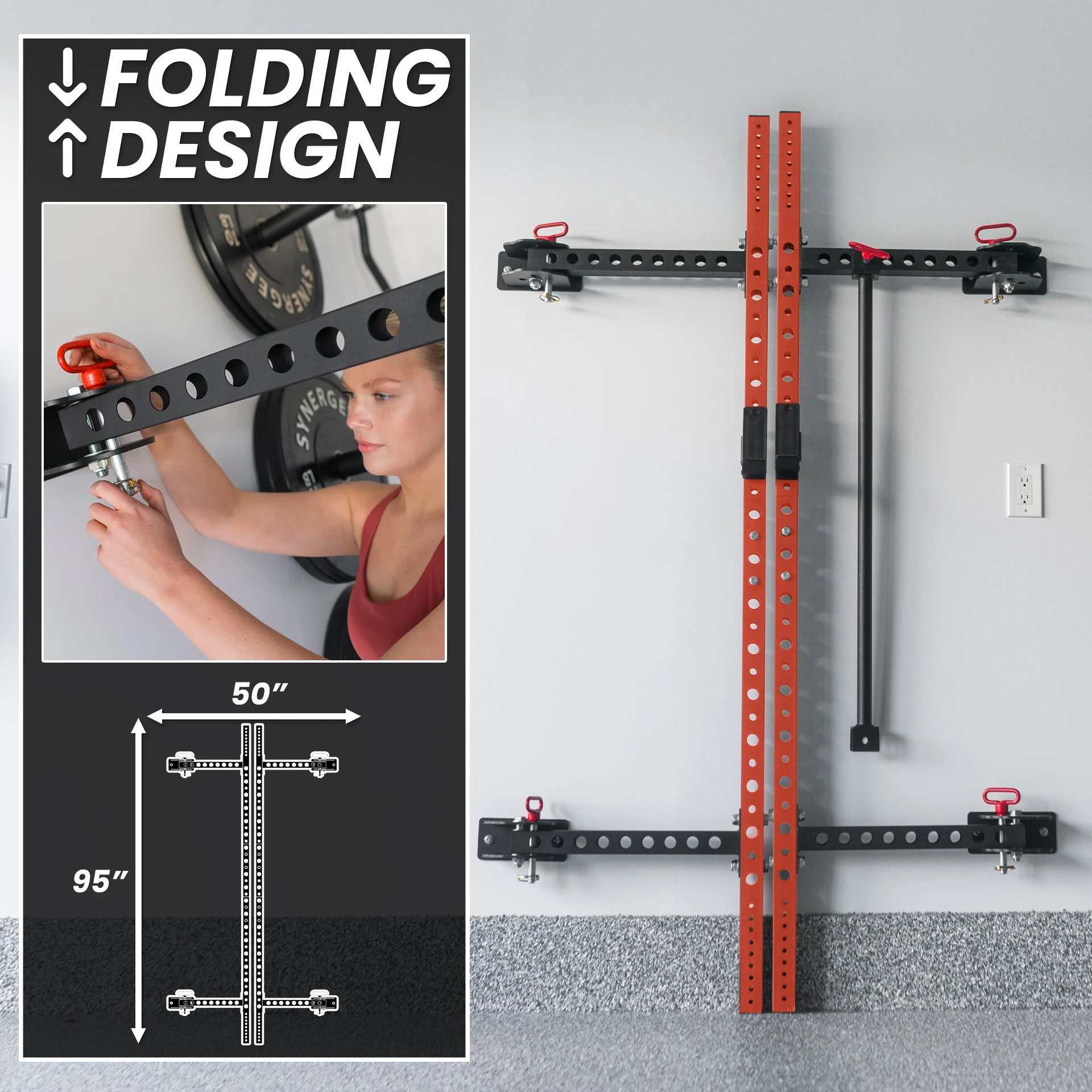 Synergee - 2200 Series Folding Squat Rack - Image 40
