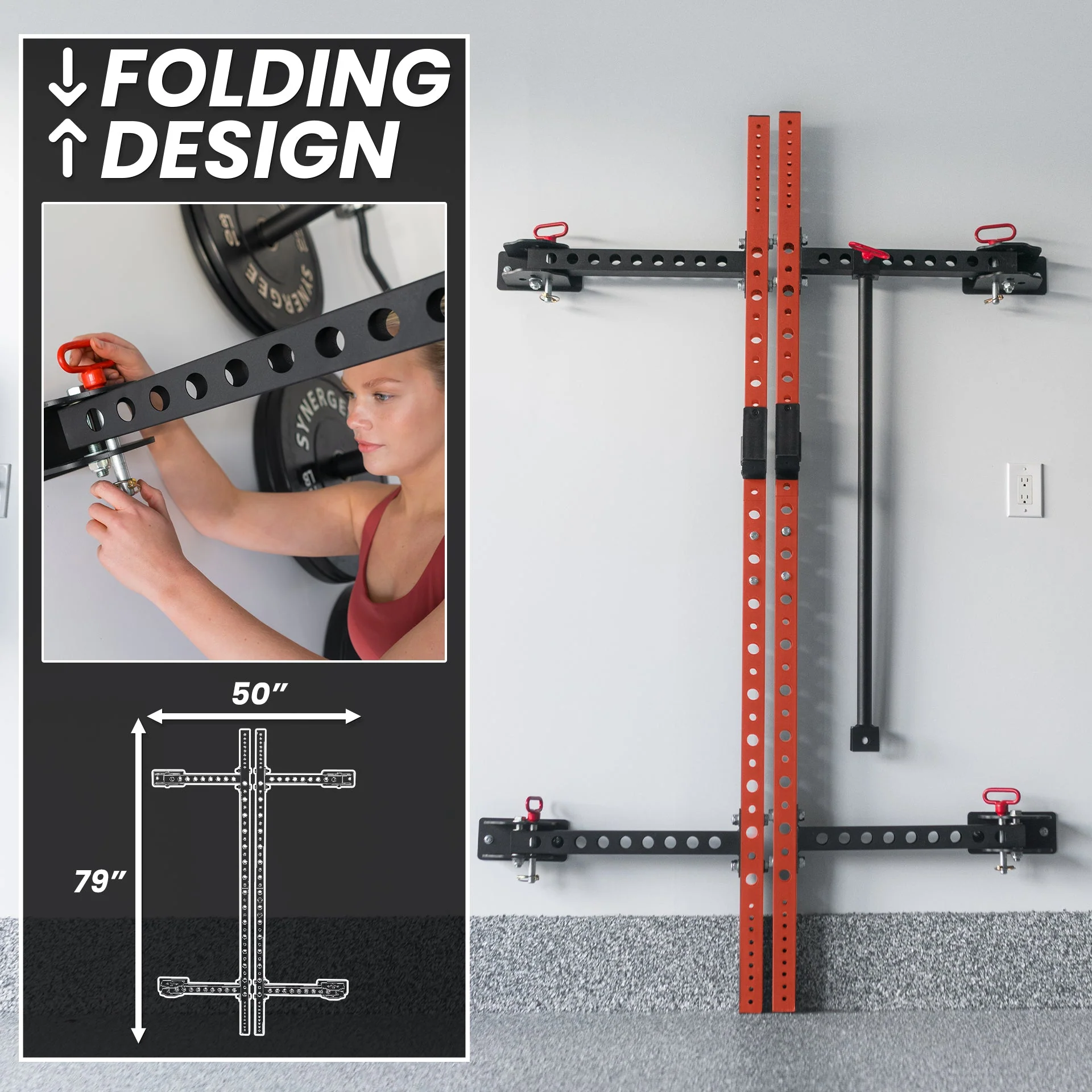 Synergee - 2200 Series Folding Squat Rack - Image 41