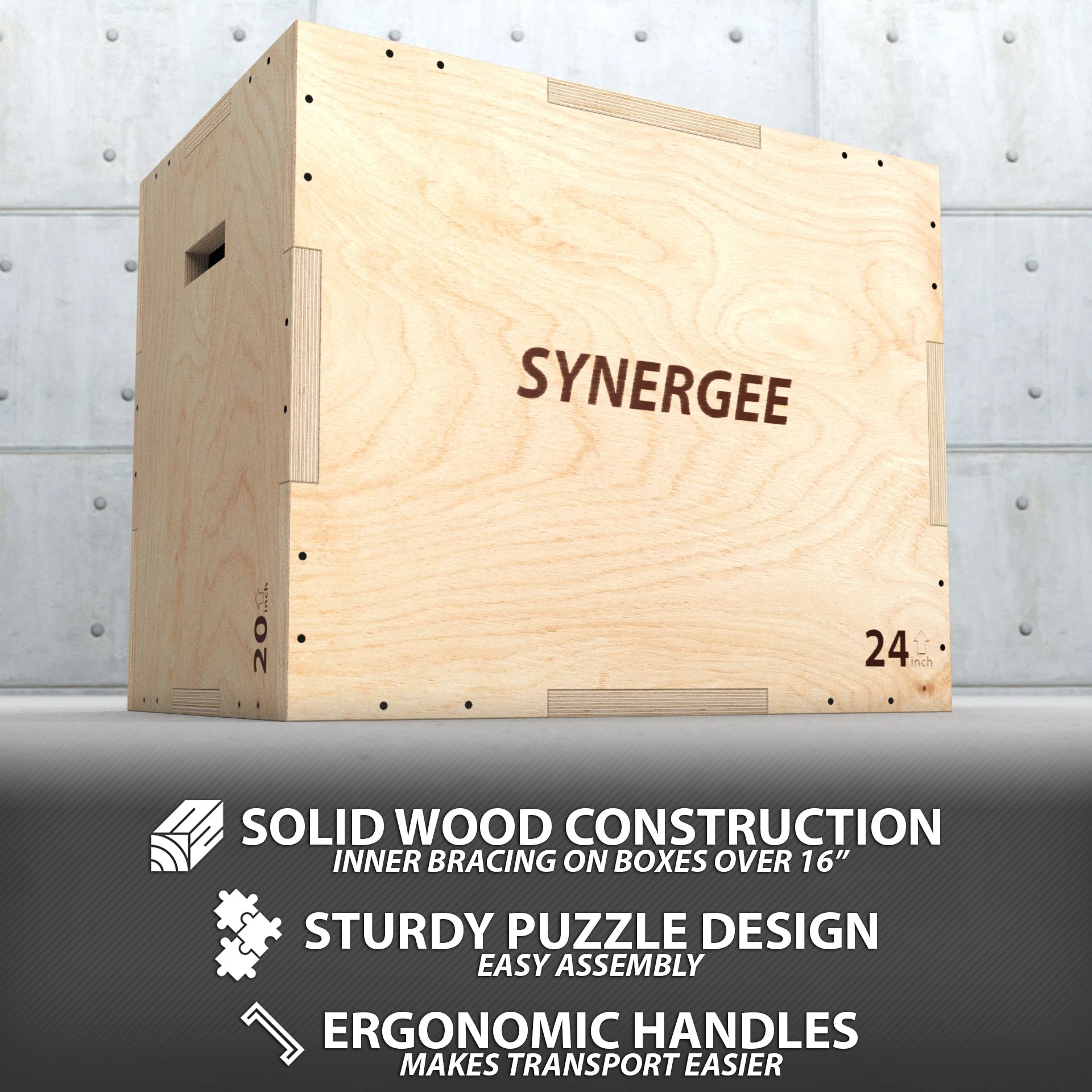 Synergee - 3-in-1 Wood Plyo Boxes - Image 13