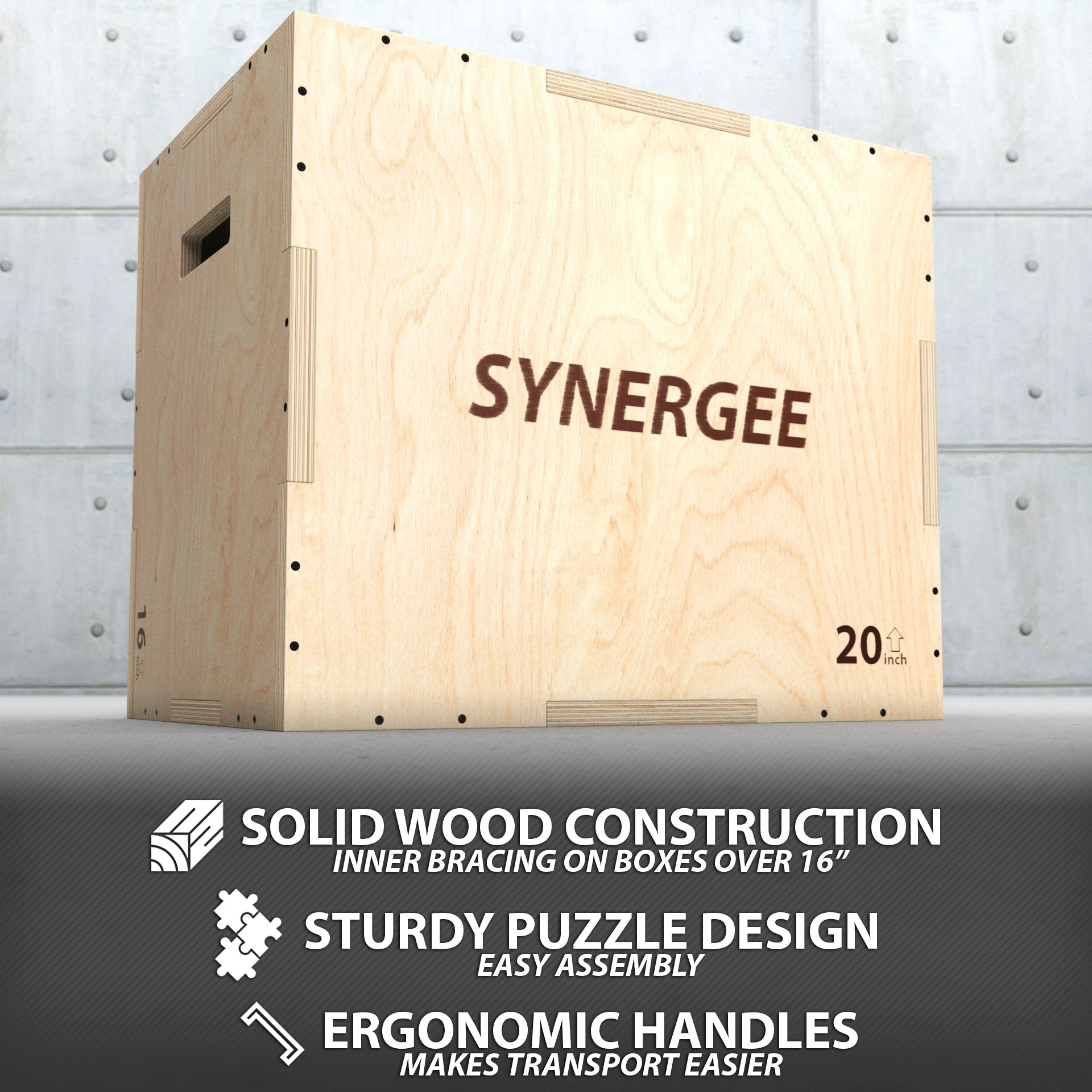 Synergee - 3-in-1 Wood Plyo Boxes - Image 14