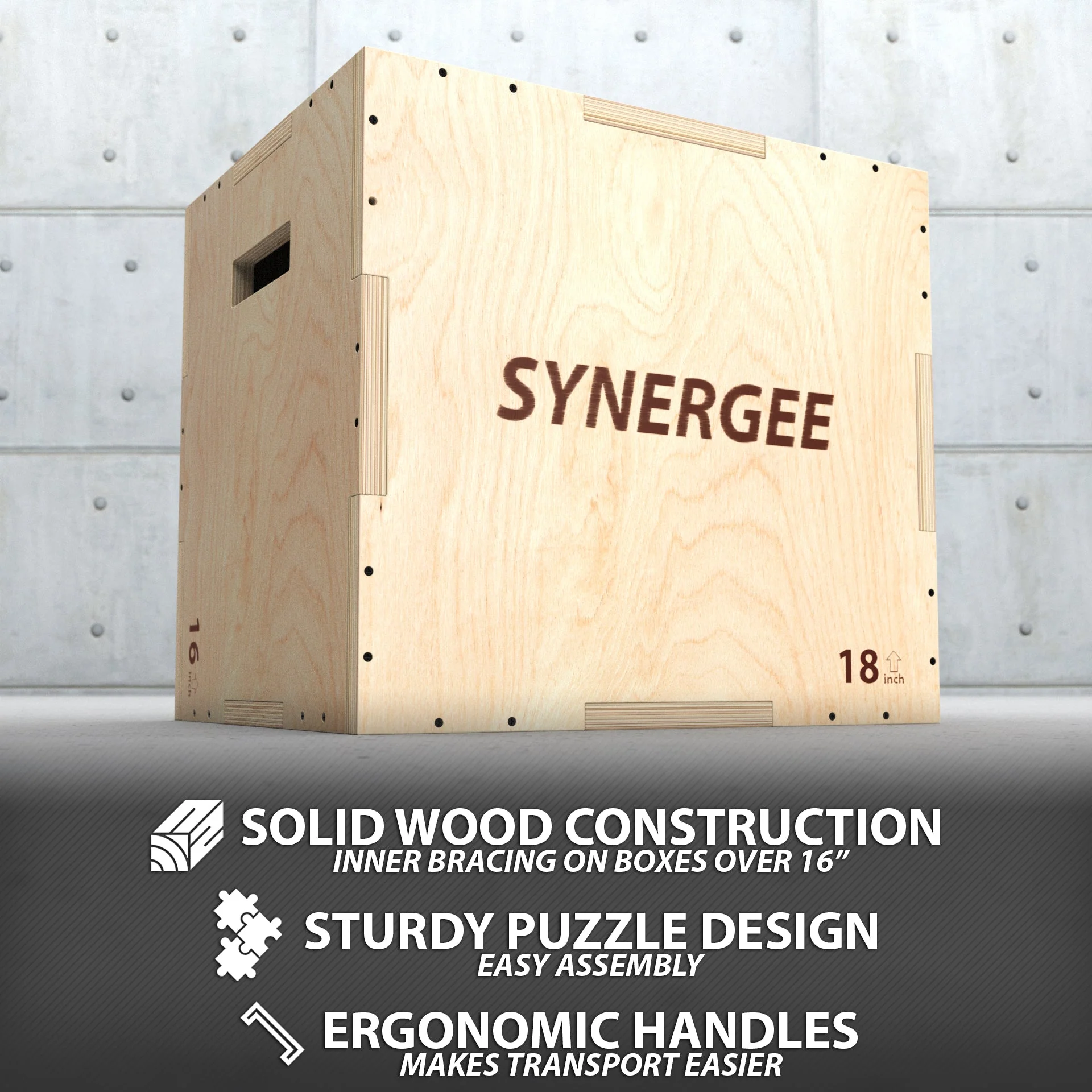 Synergee - 3-in-1 Wood Plyo Boxes - Image 15