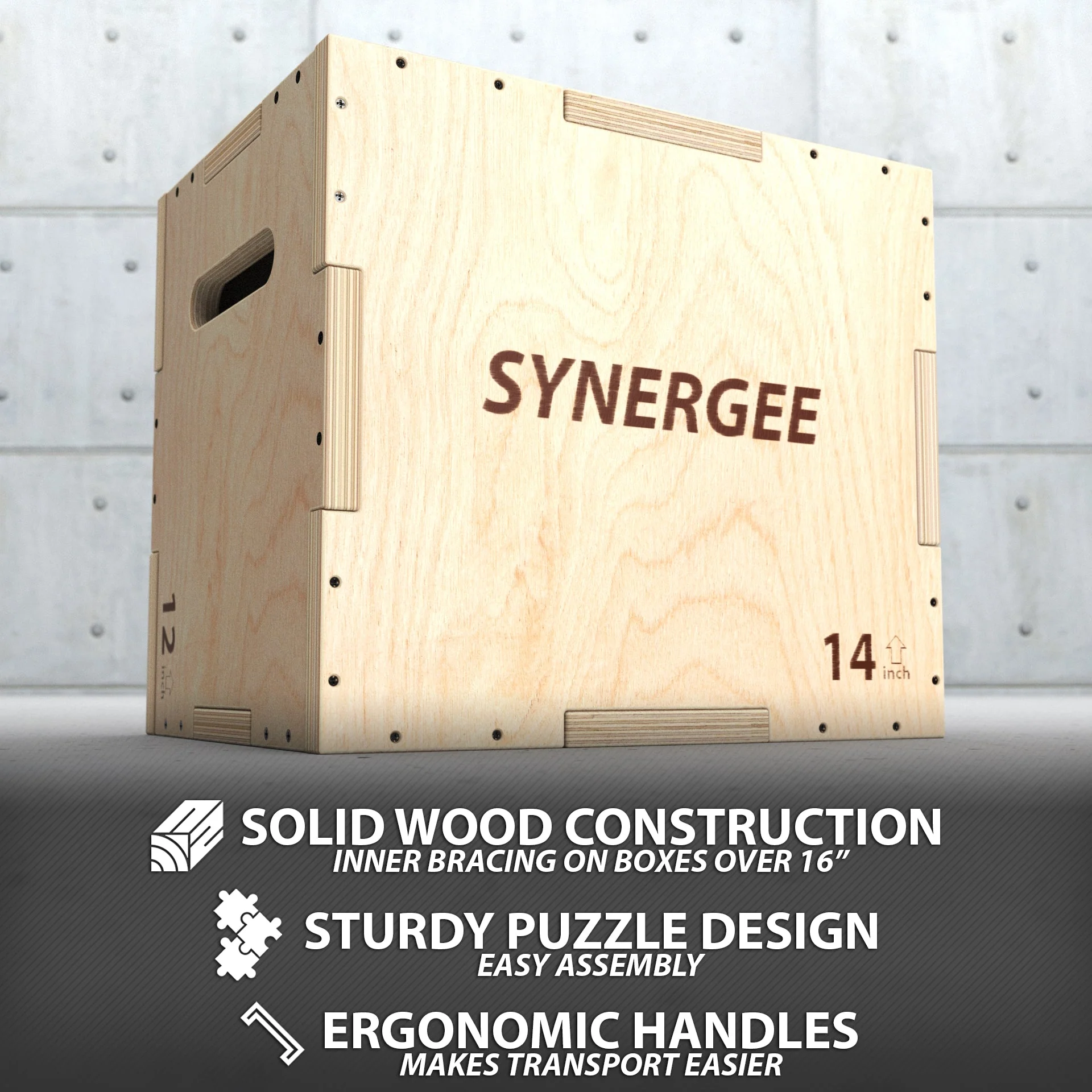 Synergee - 3-in-1 Wood Plyo Boxes - Image 16