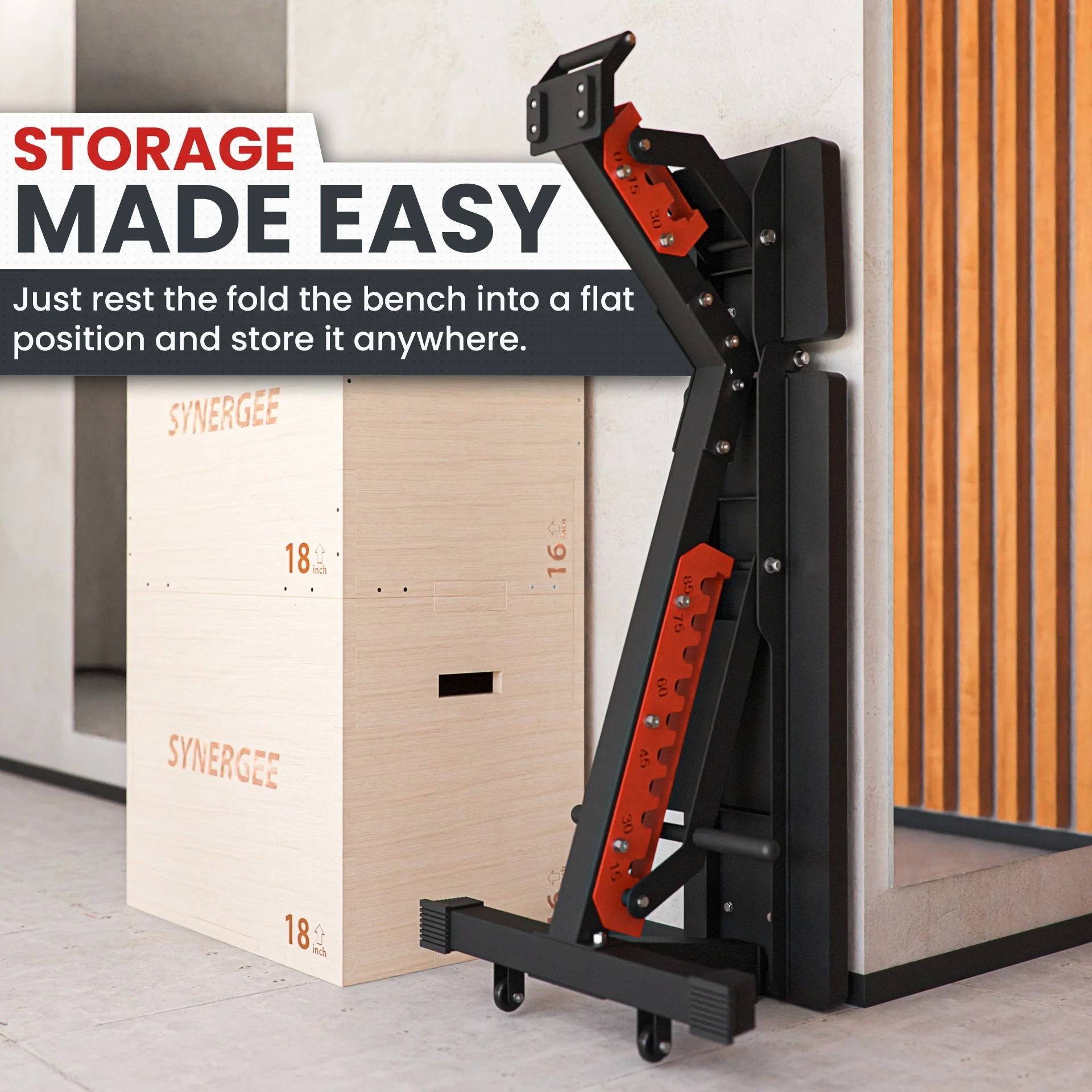 Synergee - Adjustable Wing Back Bench - Image 5