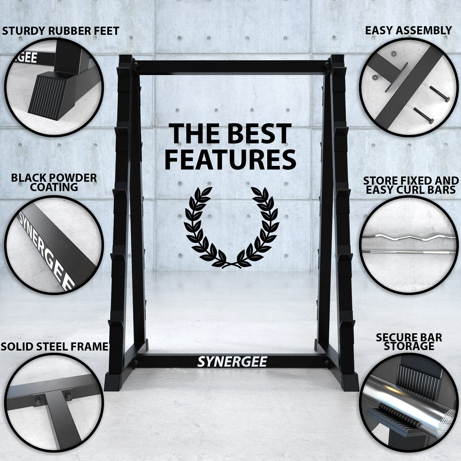 Synergee - Fixed Barbell Storage Rack - Image 4
