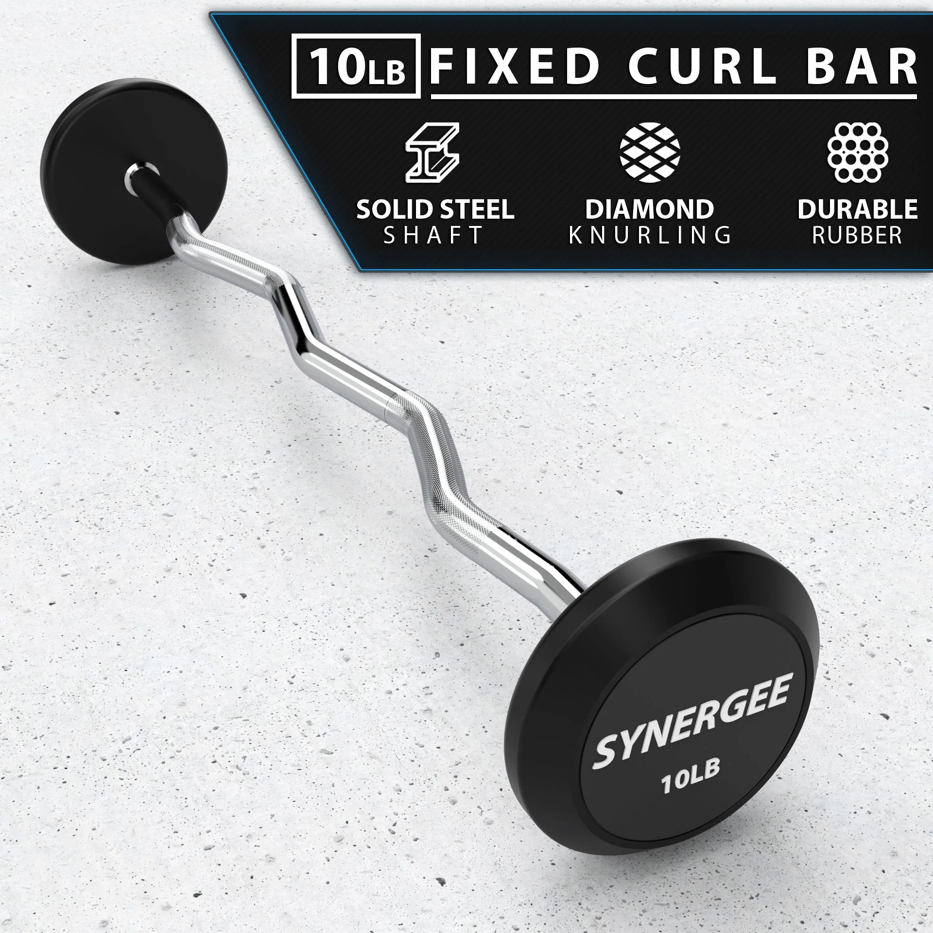 Synergee - Fixed Easy Curl Barbell - Image 7