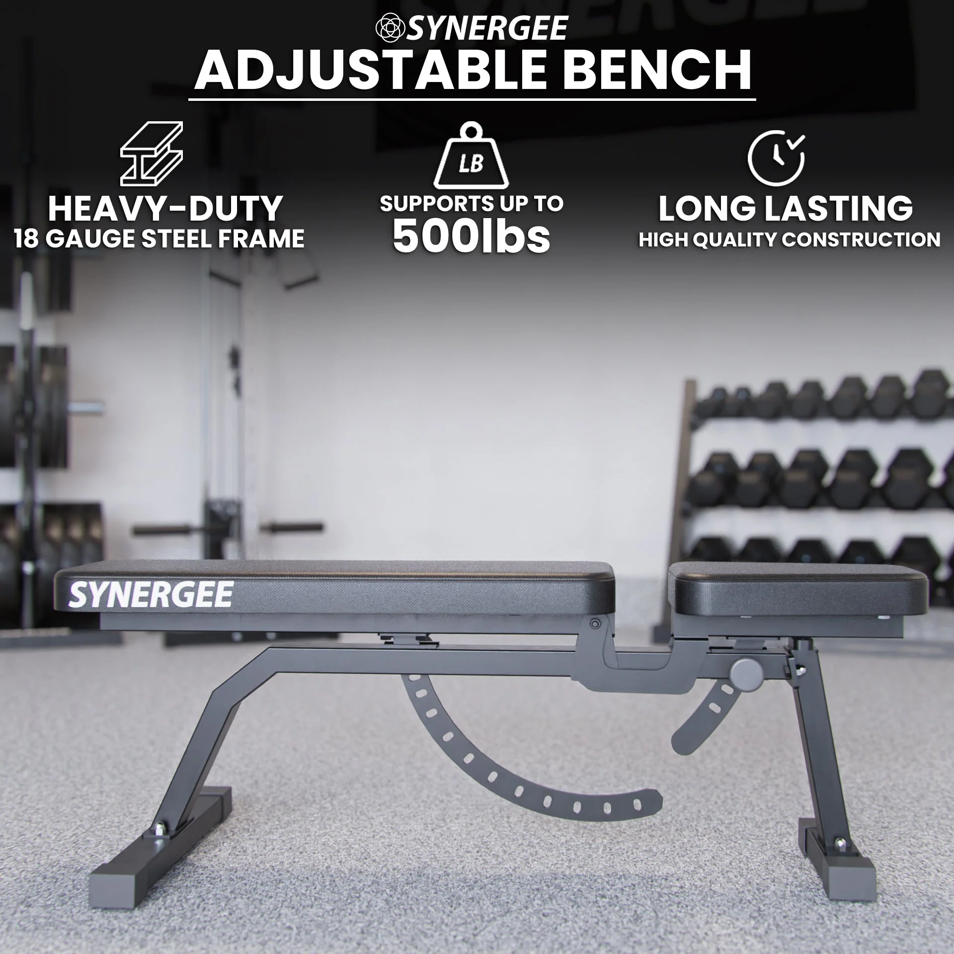 Synergee - Adjustable Incline Bench - Image 2