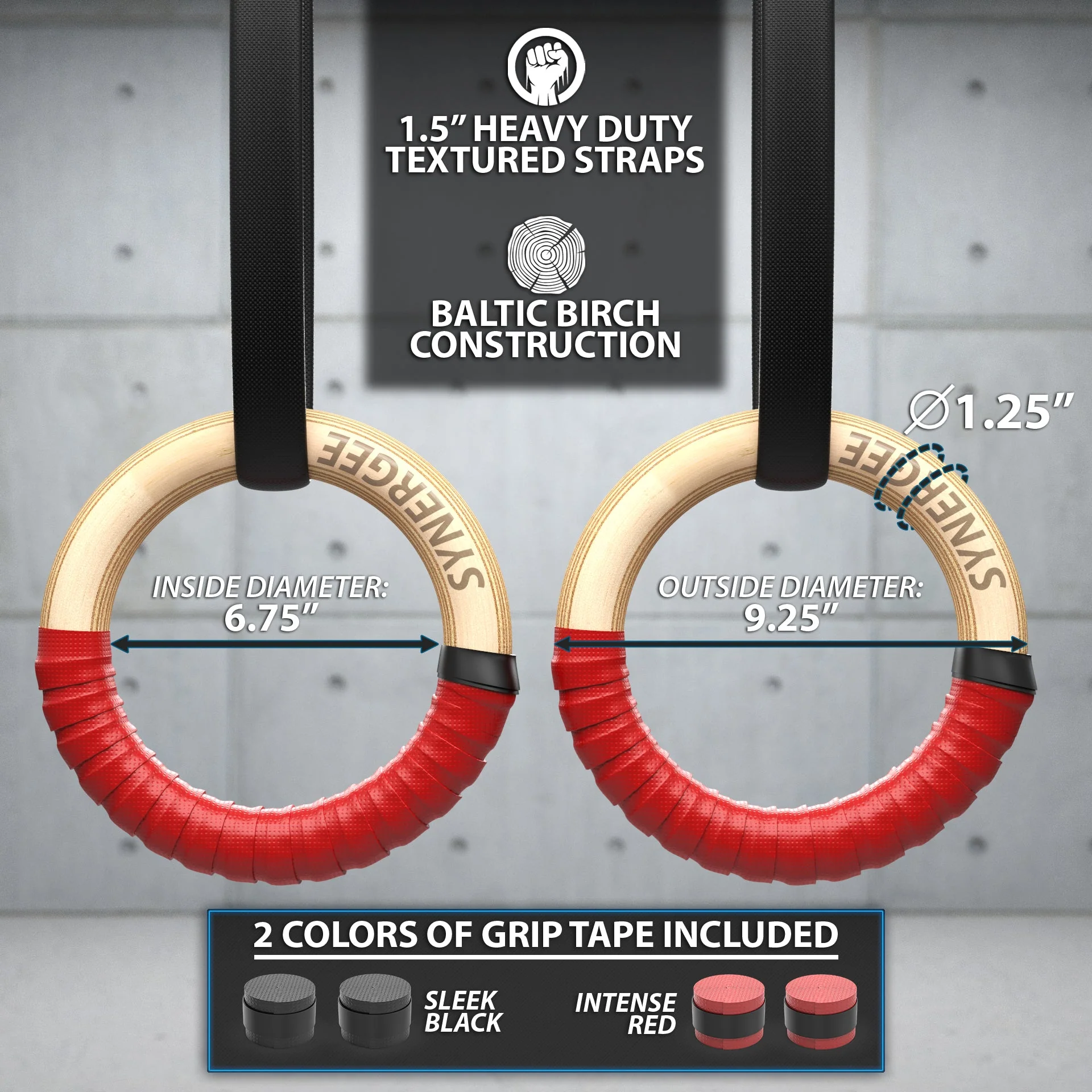 Synergee - Gymnastic Rings - Image 2