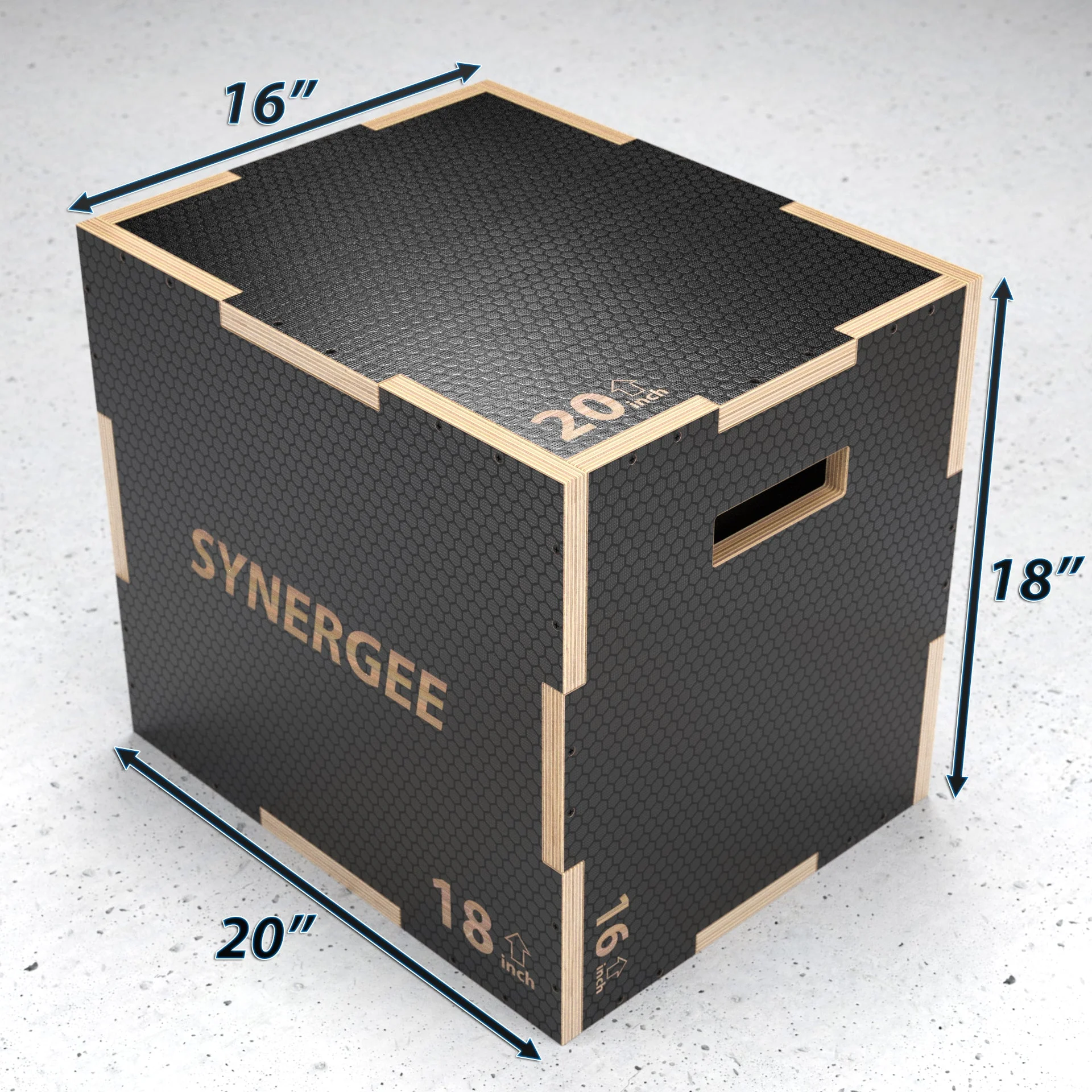 Synergee - Non-Slip 3-in-1 Wood Plyo Boxes - Image 10
