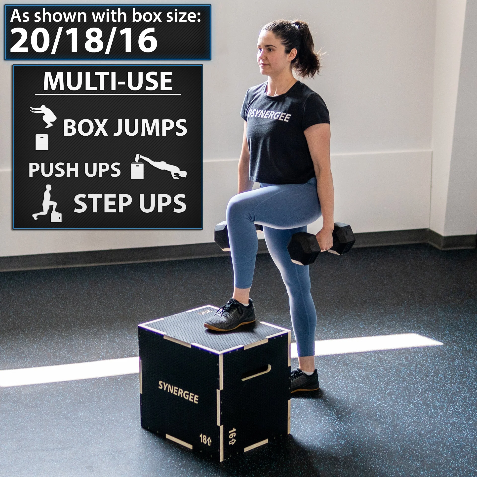 Synergee - Non-Slip 3-in-1 Wood Plyo Boxes - Image 25
