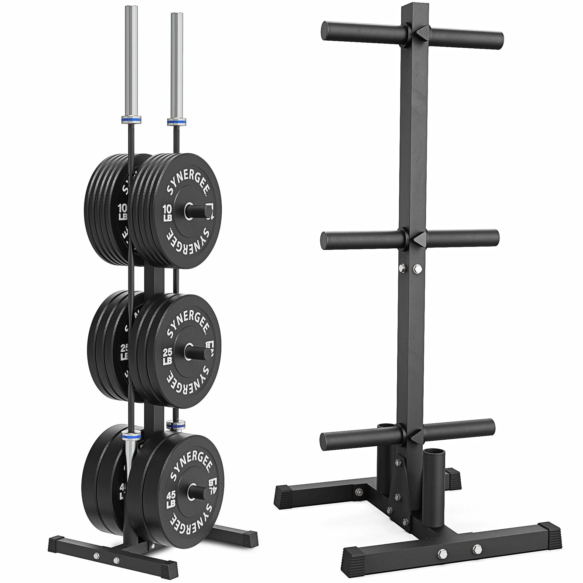 Synergee - Olympic Weight Plate & Barbell Holder