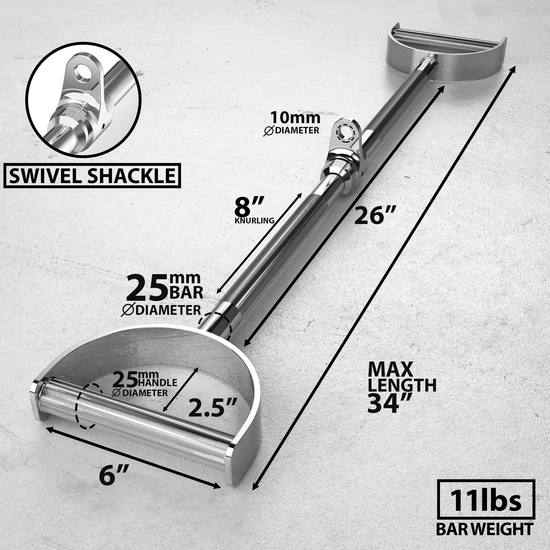 Synergee - Pro-Style Lat Bar Cable Attachment - Image 11