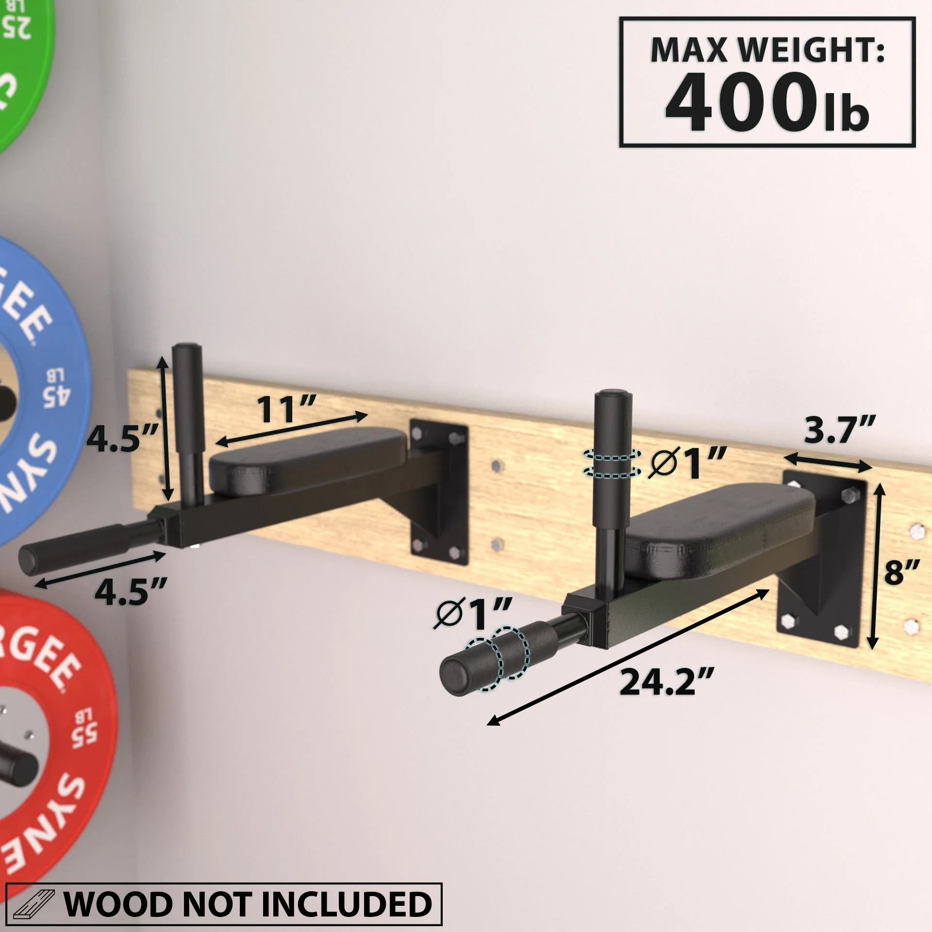 Synergee - Wall Mounted Dip Station - Image 3