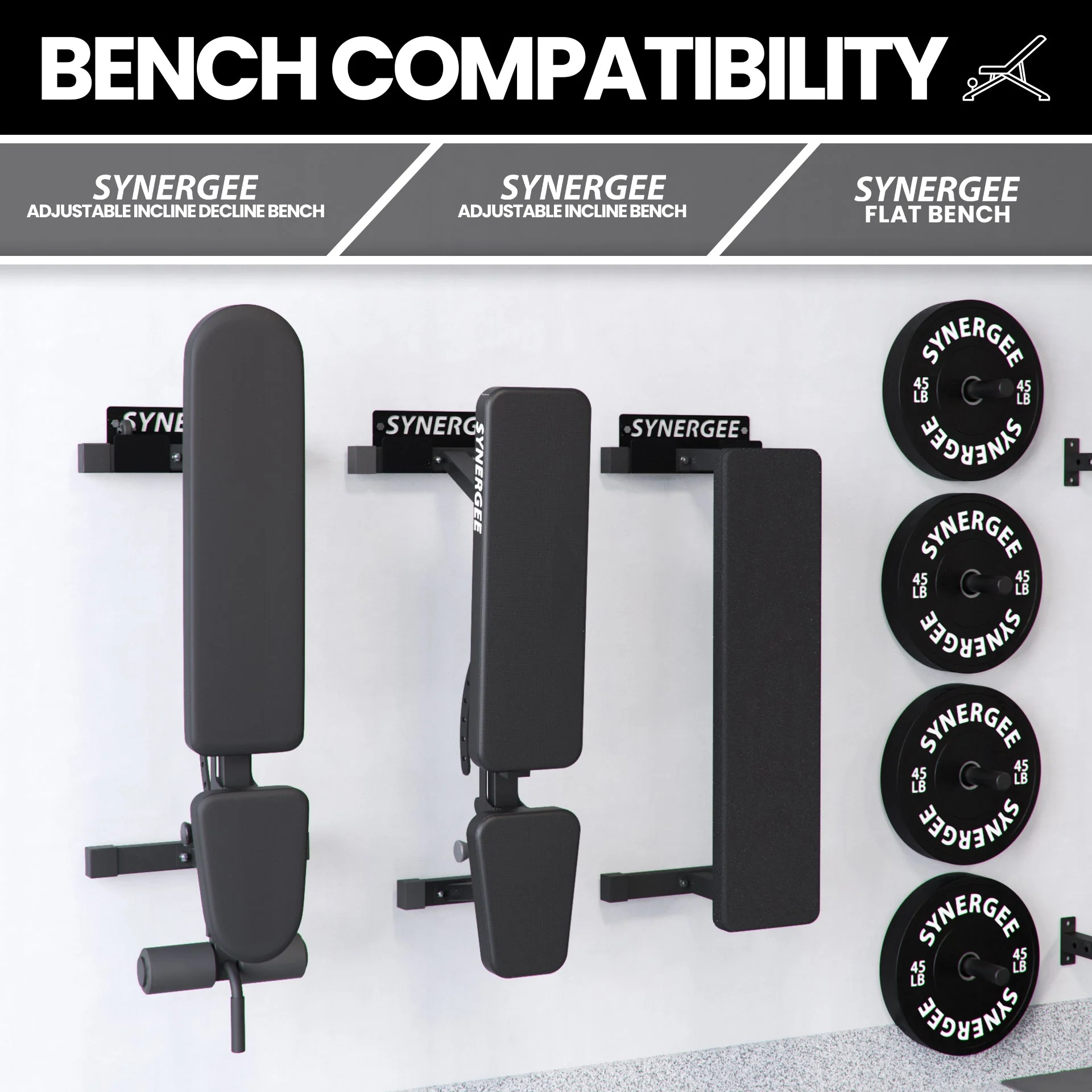 Synergee - weight bench storage rack - Image 4