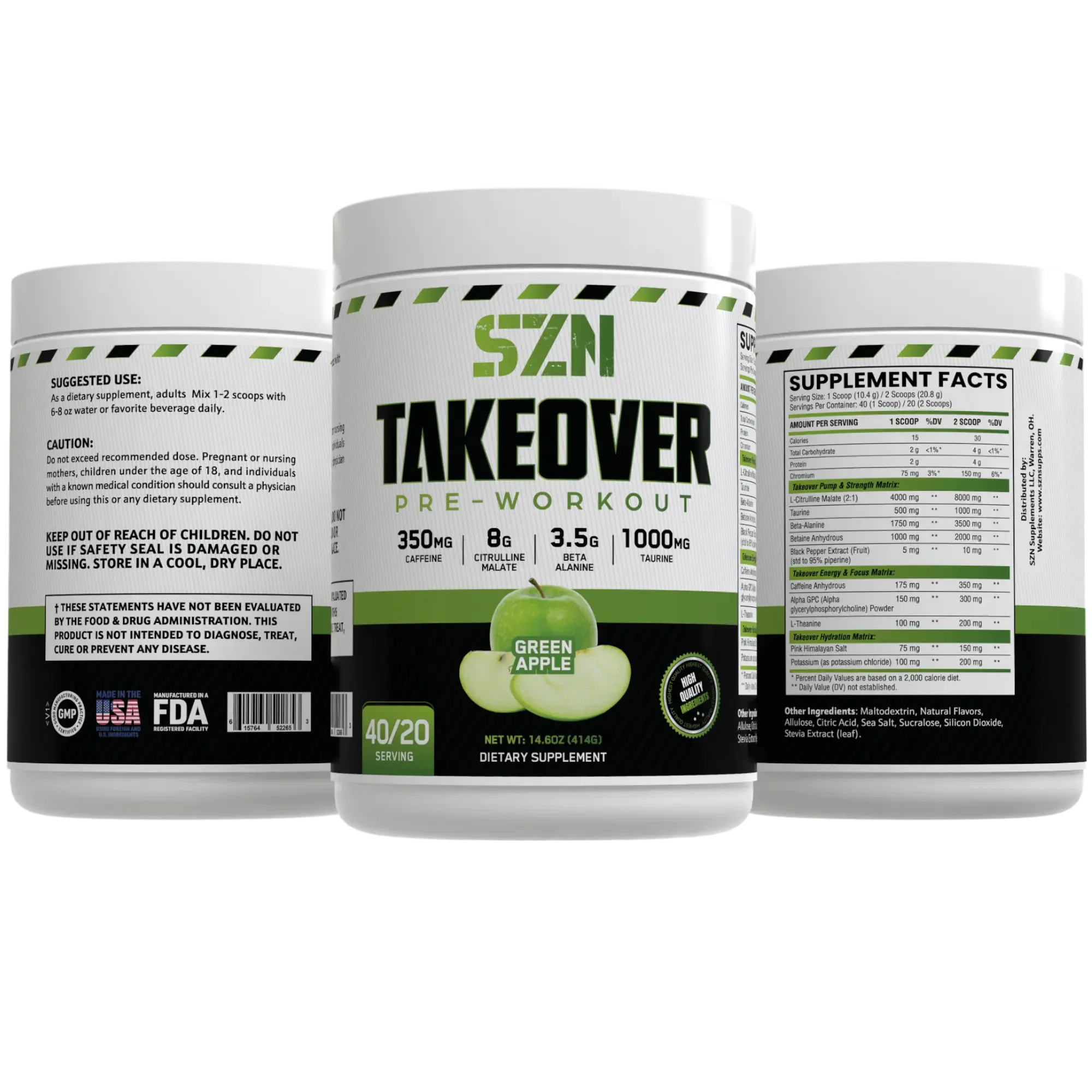 Szn Supplements - Takeover Pre Workout - Image 14