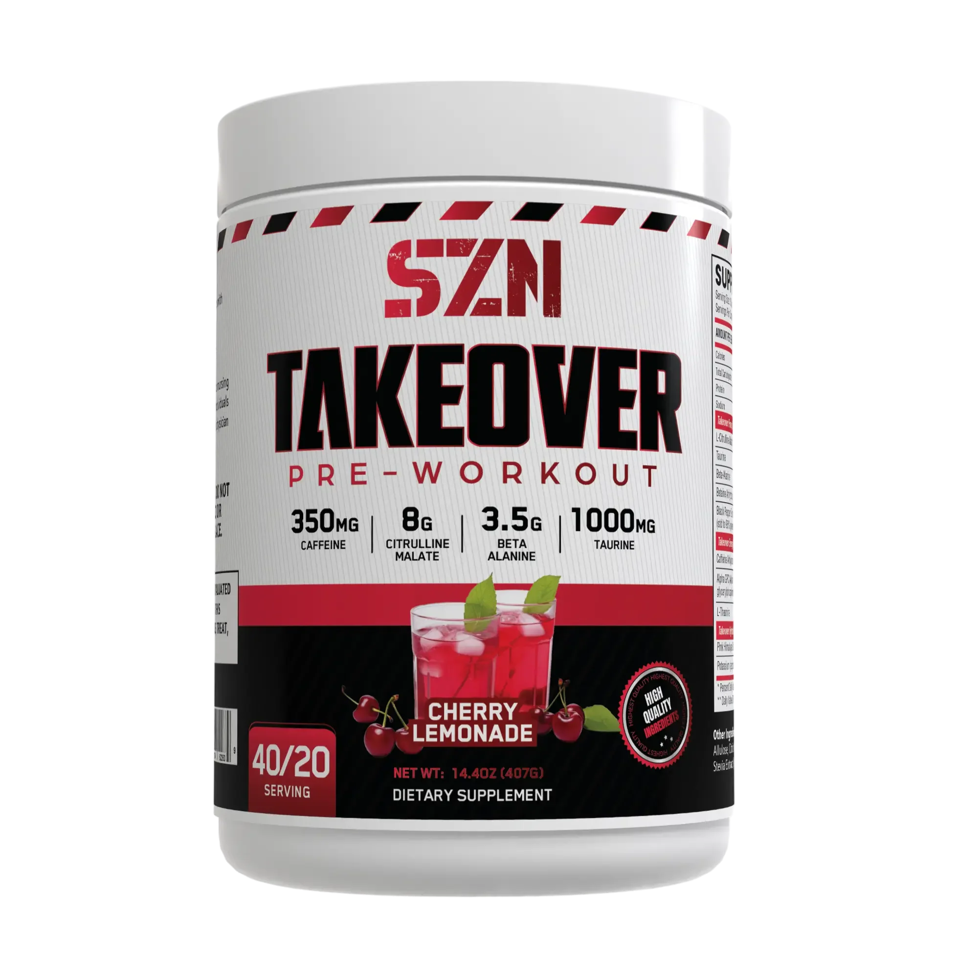 Szn Supplements - Takeover Pre Workout - Image 19