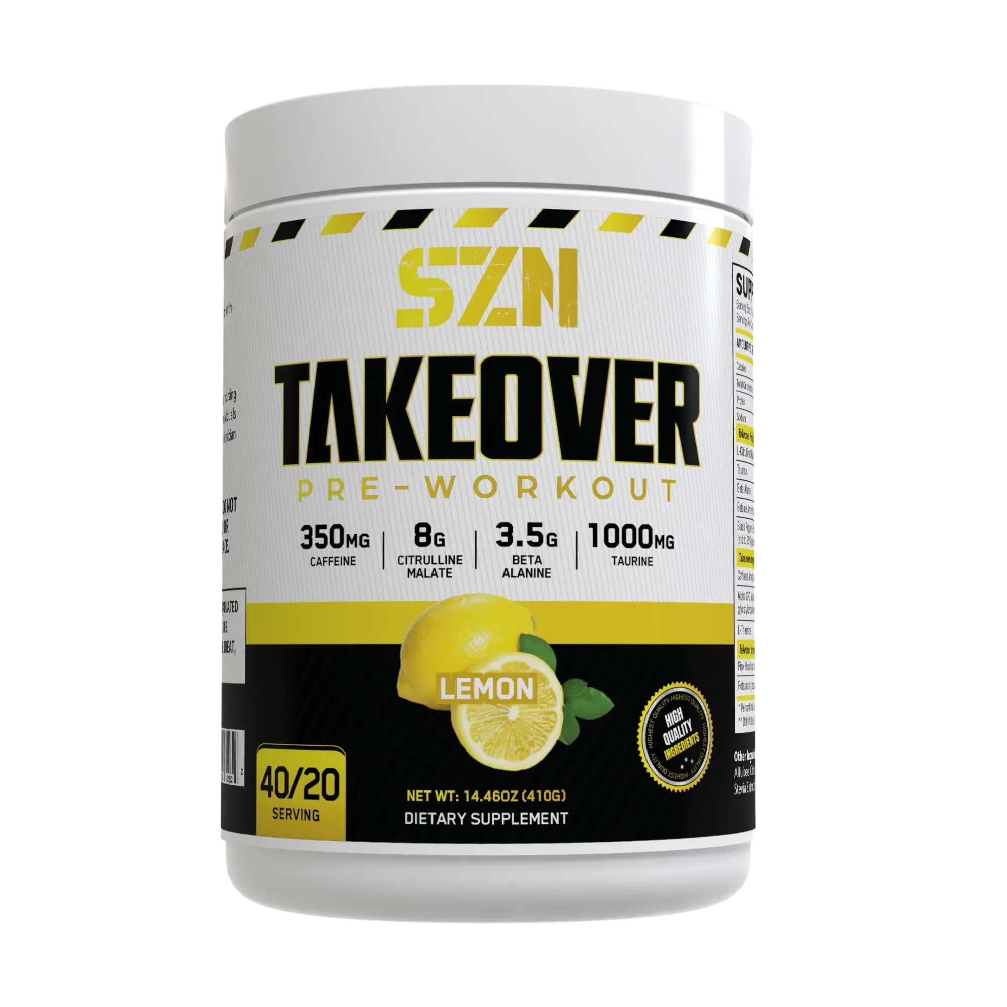 Szn Supplements - Takeover Pre Workout - Image 21