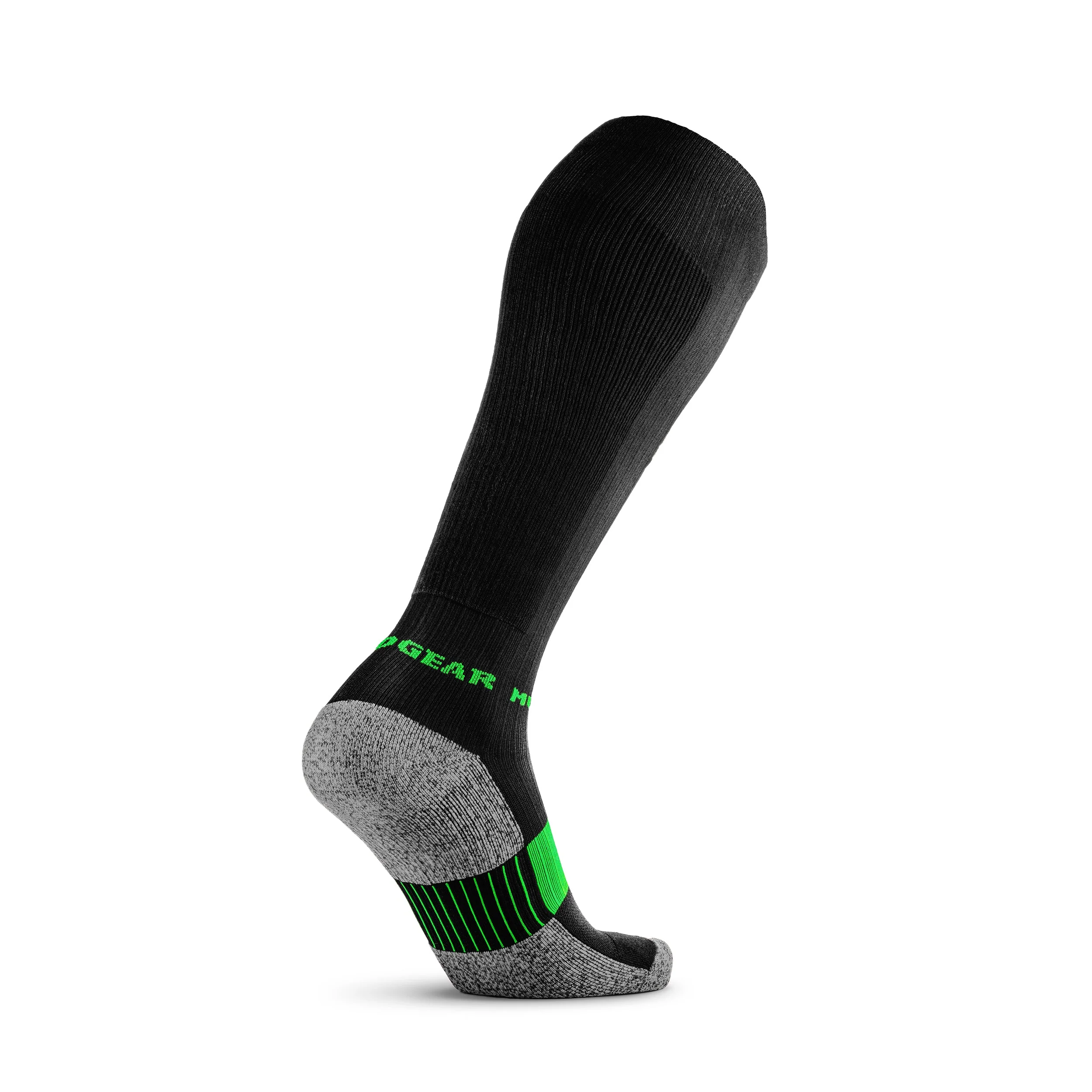 Mudgear - Tall Compression Socks (Black/Green) - Image 11