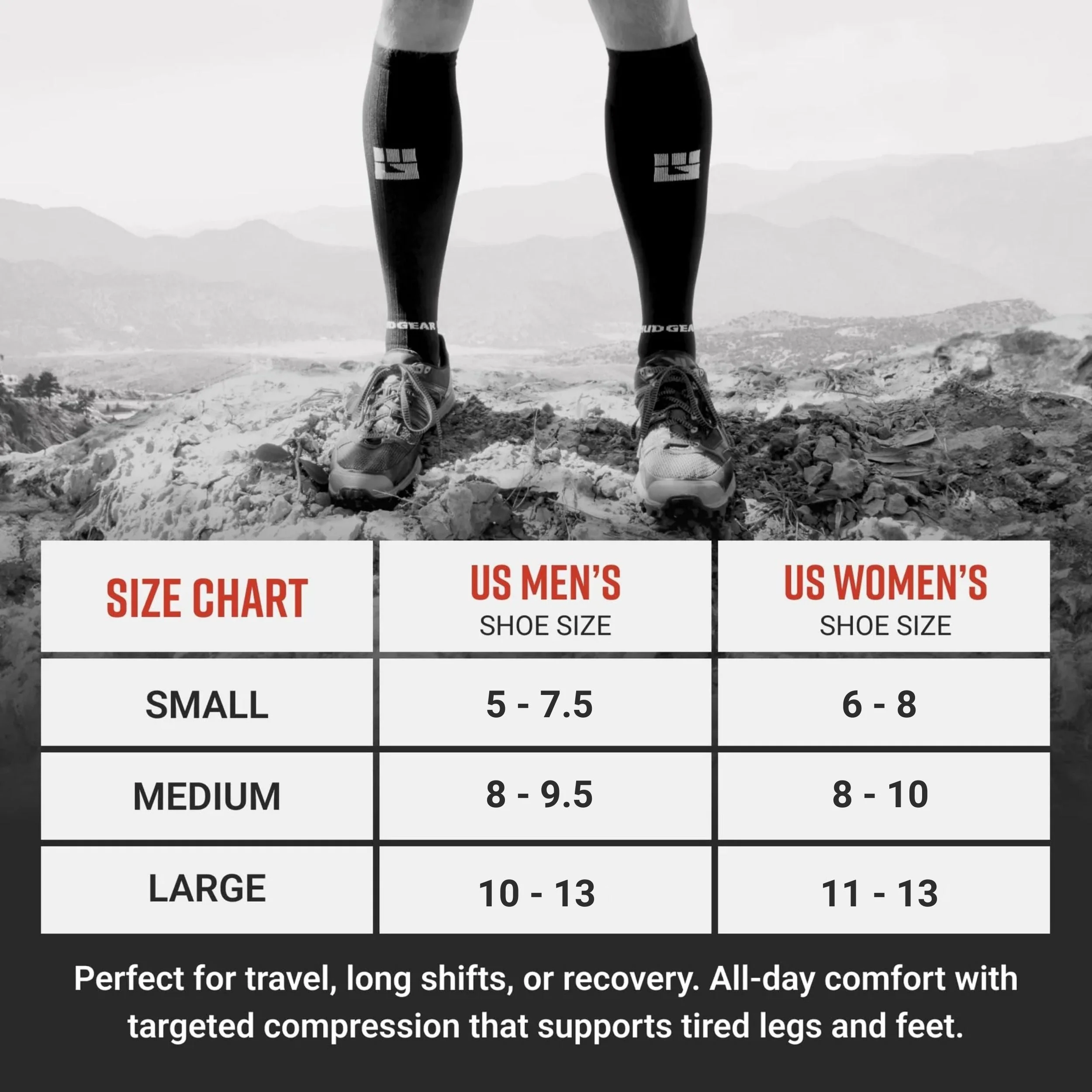 Mudgear - Tall Compression Socks (Neon Blue) - Image 6