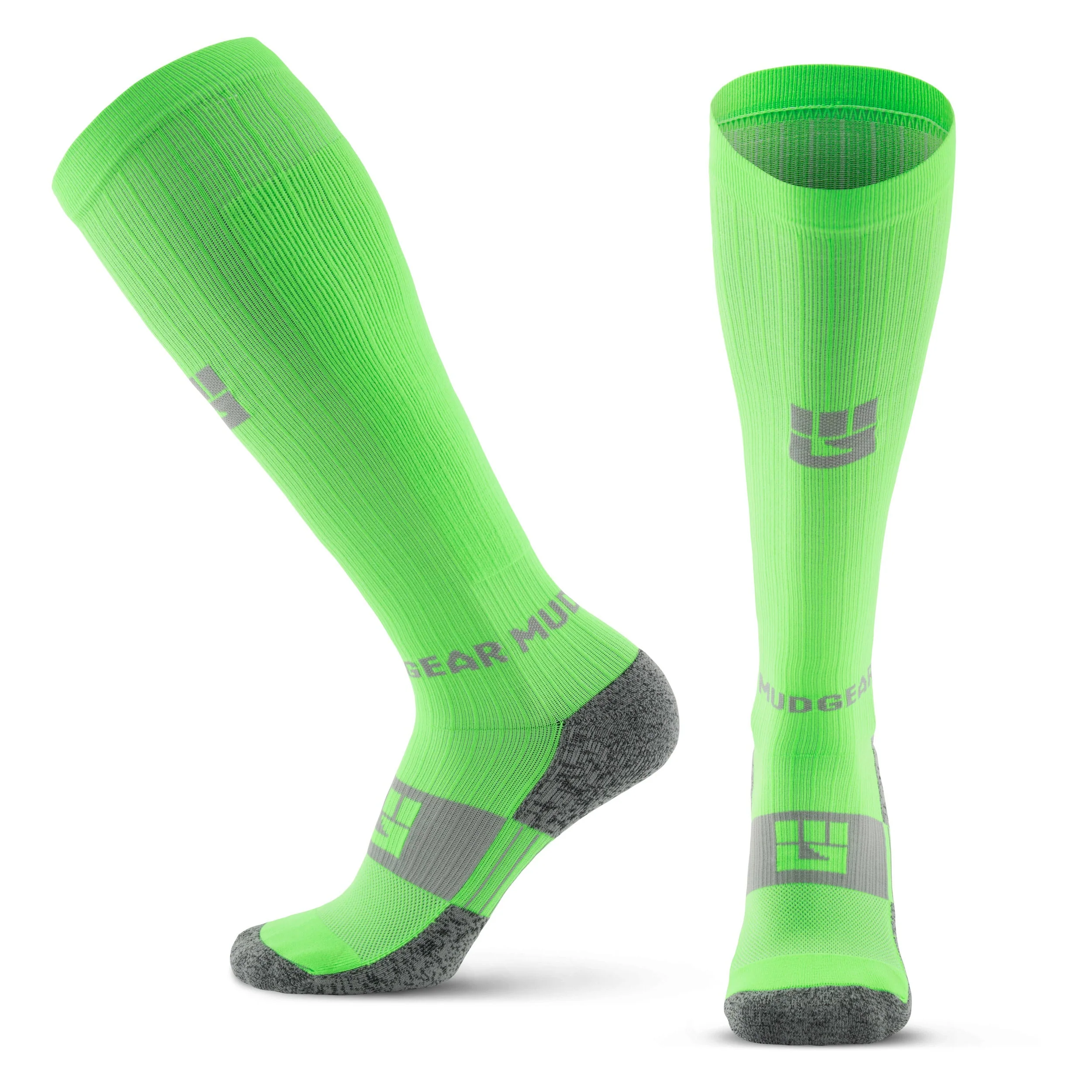Mudgear - Tall Compression Socks (Neon Green) - Image 9