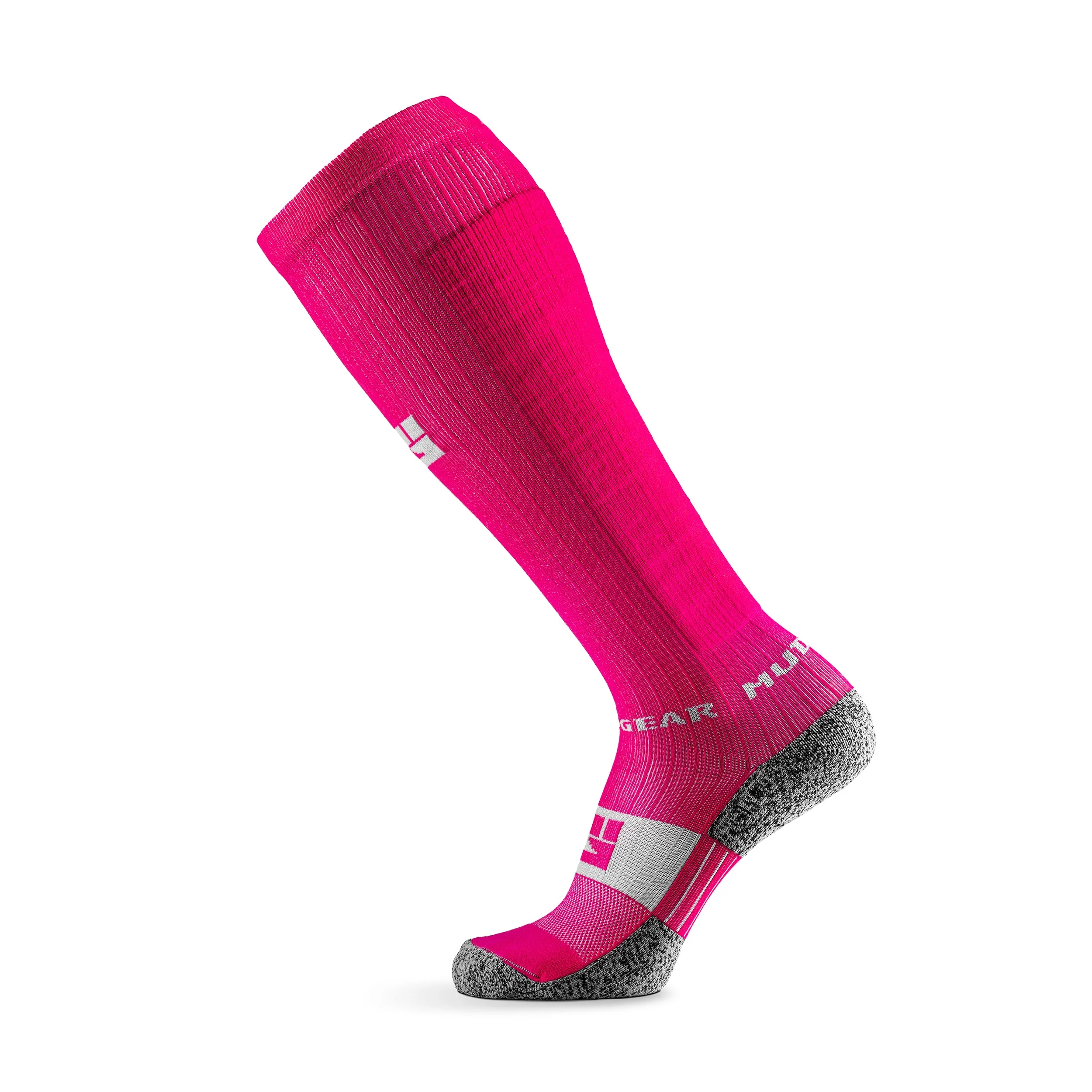 Mudgear - Tall Compression Socks (Pink/Gray) - Image 10