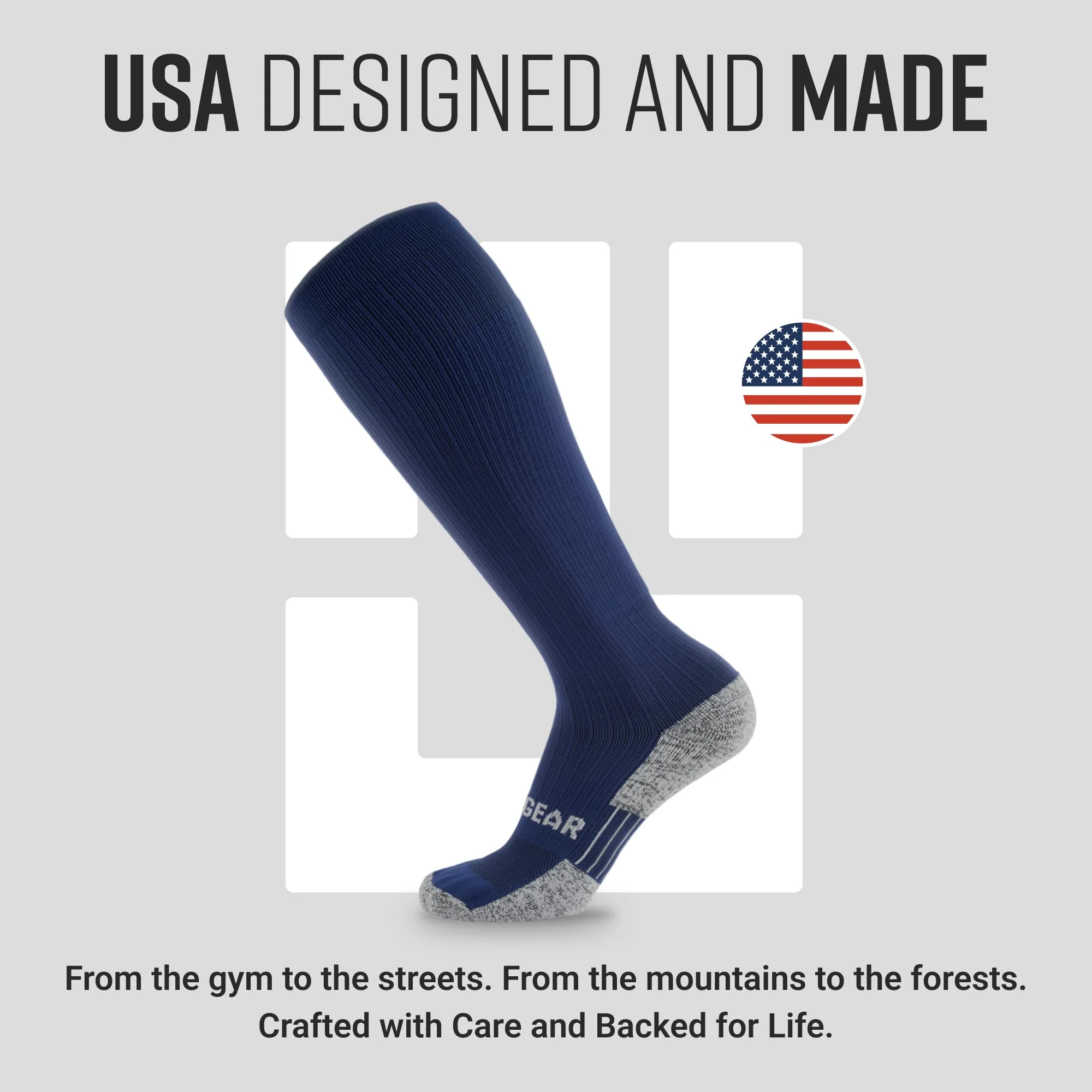Mudgear - Tall Compression Socks Tactical Line (Navy) - Image 7
