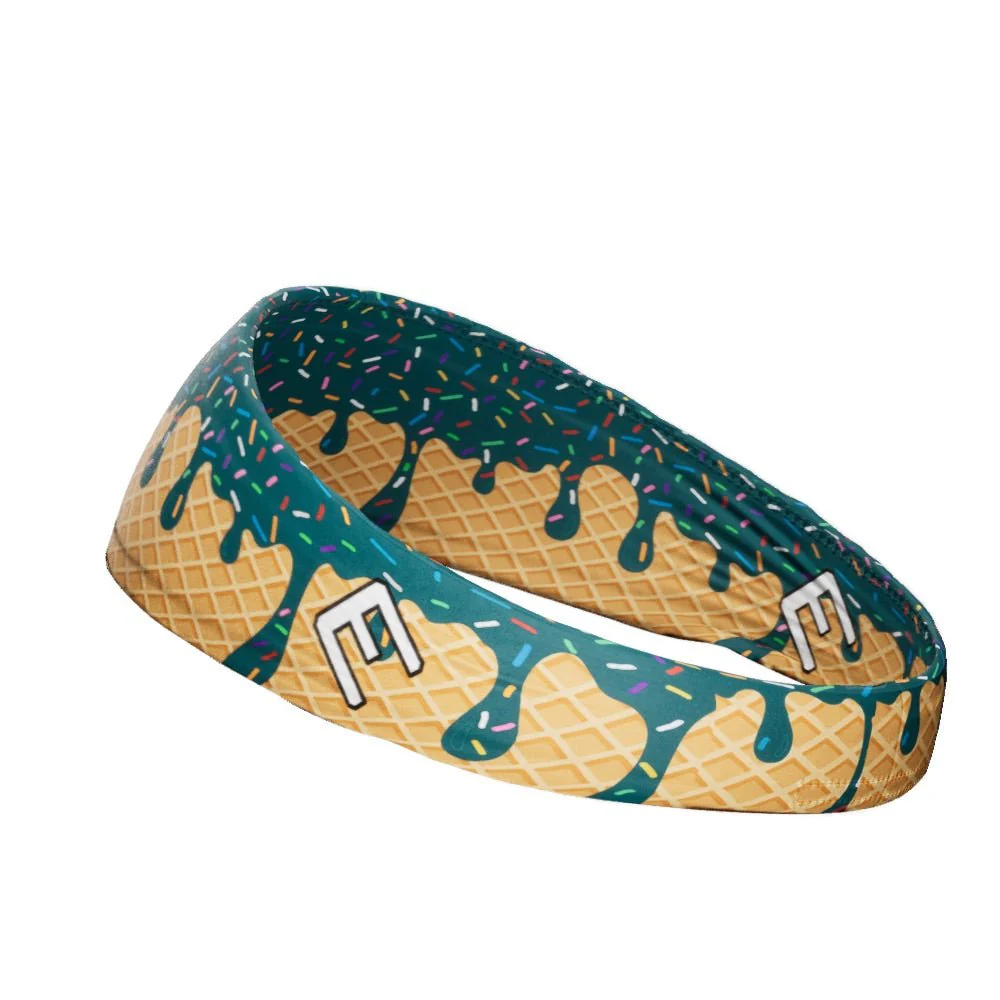 Elite Athletic Gear - Teal ice cream headband - Image 4