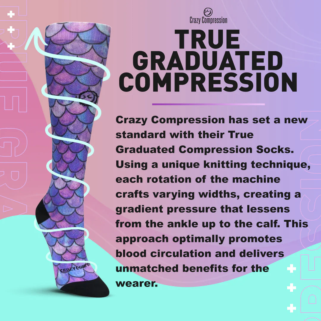 Crazy Compression - Tie Dye Rainbow - (Standard & Extra Wide) - Image 6