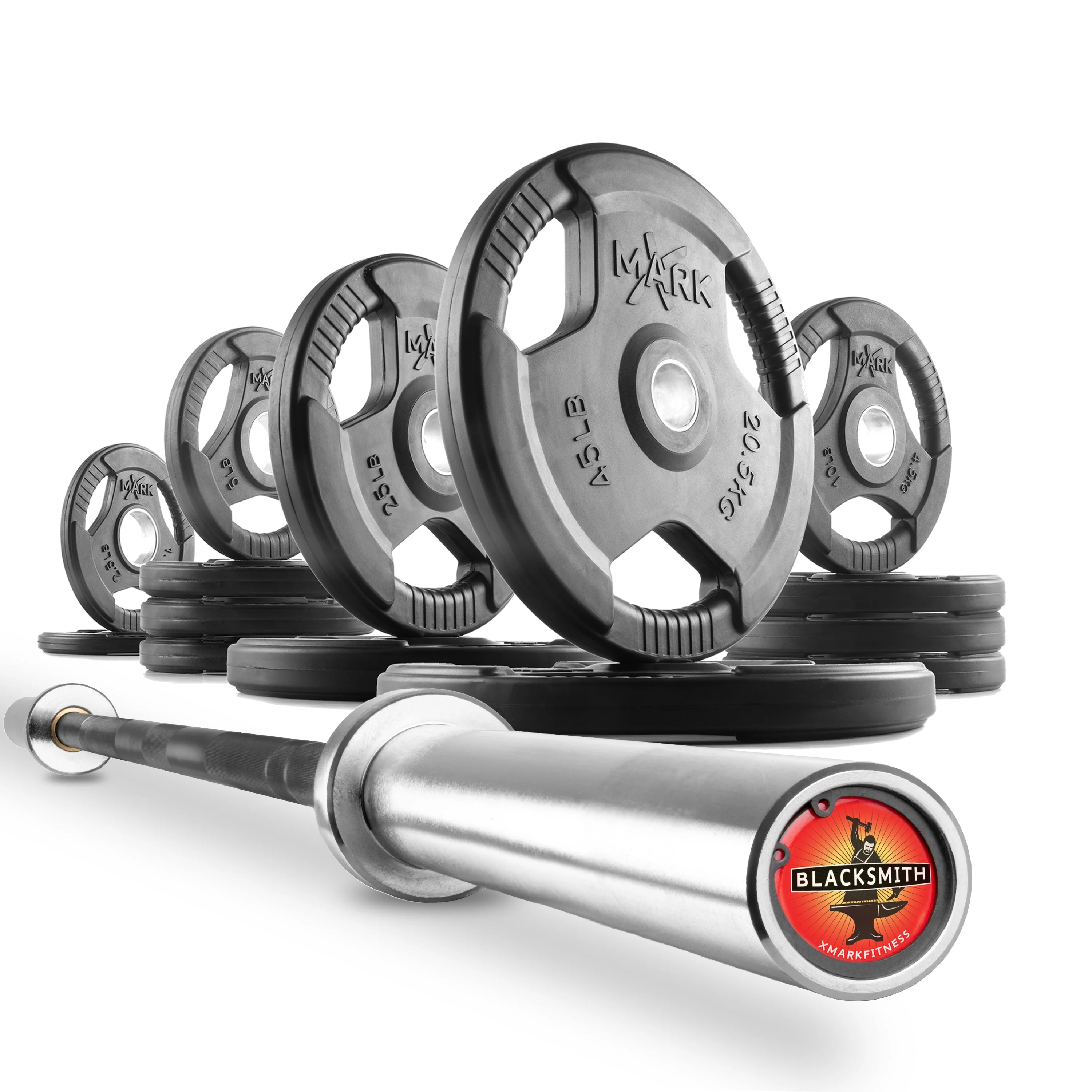 XMARK - Tri-Grip Olympic Weight Plates and Olympic Barbell Sets - Image 6