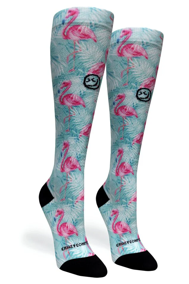 Crazy Compression - Tropical Flamingo - (Standard & Extra Wide) - Image 3
