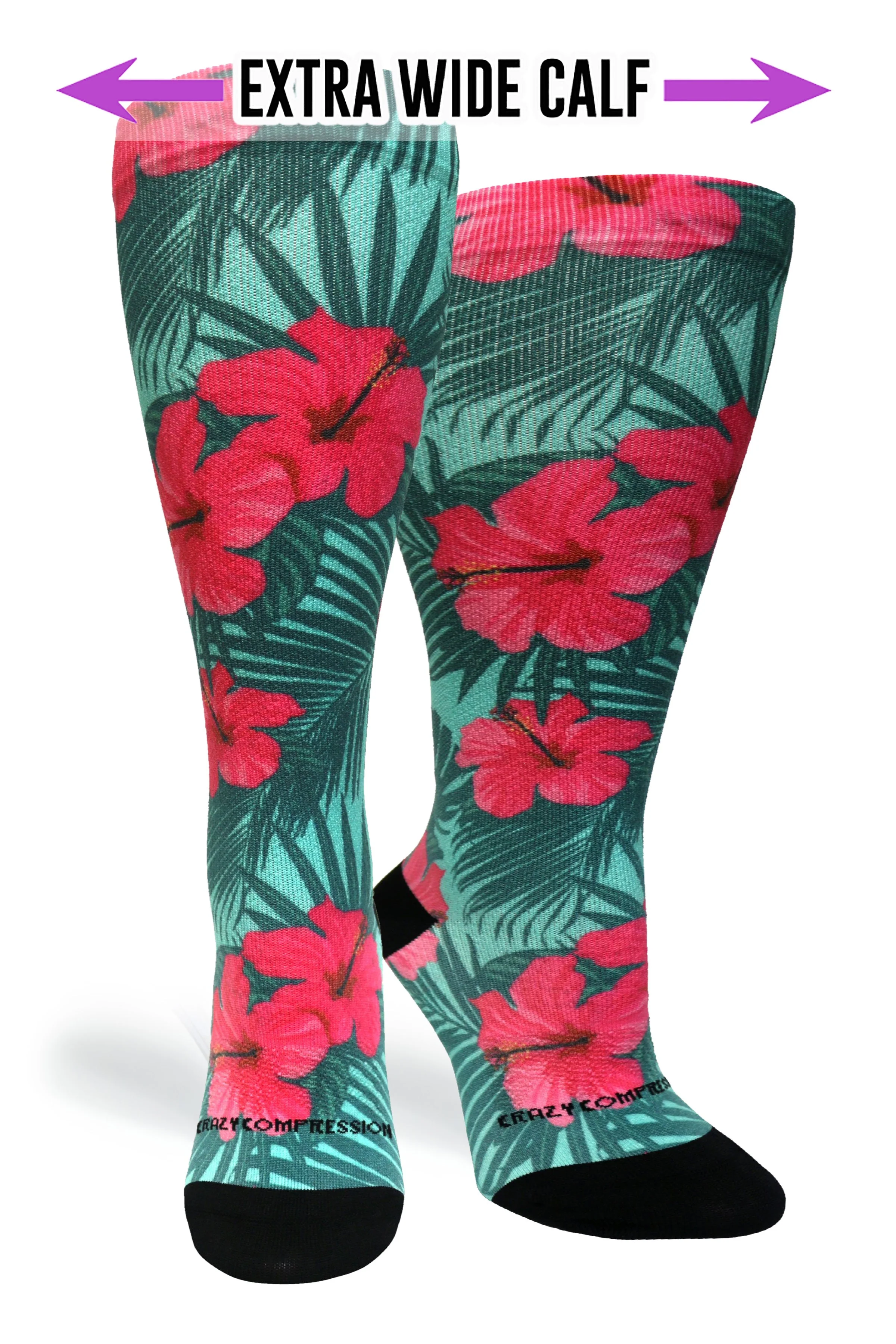 Crazy Compression - Tropical Hibiscus - (Standard & Extra Wide) - Image 2