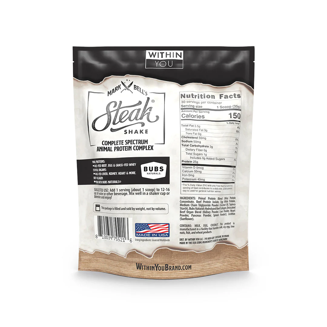 Within You - Unflavored Original Steak Shake - Image 2