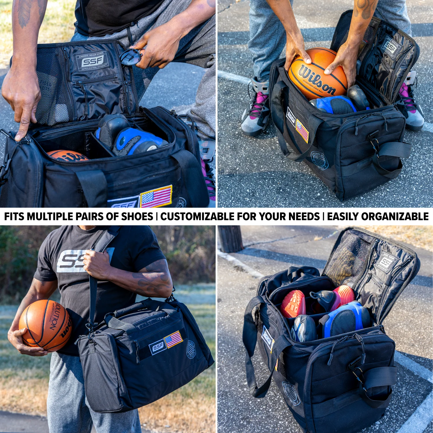 Serious Steel Fitness - Utility Bag | Sneaker Bag (44L) - Image 5