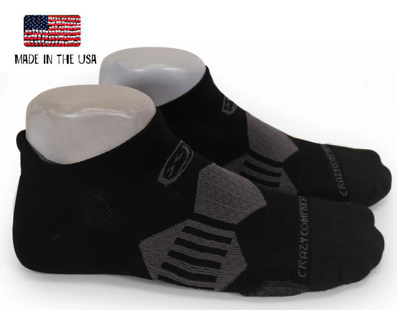 Crazy Compression - Vadar Black - Elite Running Socks - Image 2