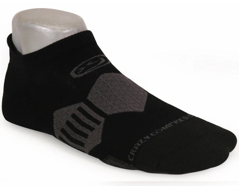 Crazy Compression - Vadar Black - Elite Running Socks - Image 3