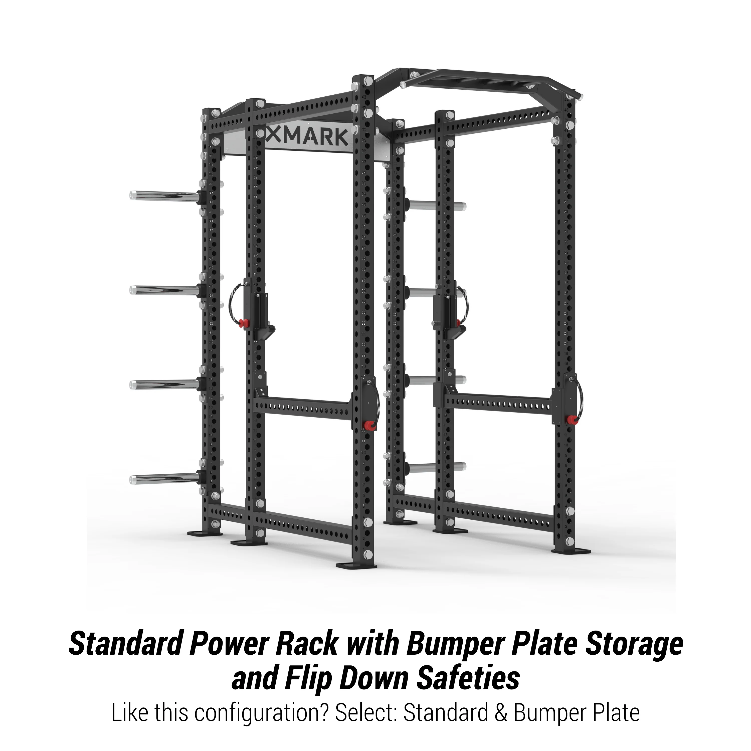 XMARK - Viper Power Rack with Storage & Flip Down Safeties - Image 2