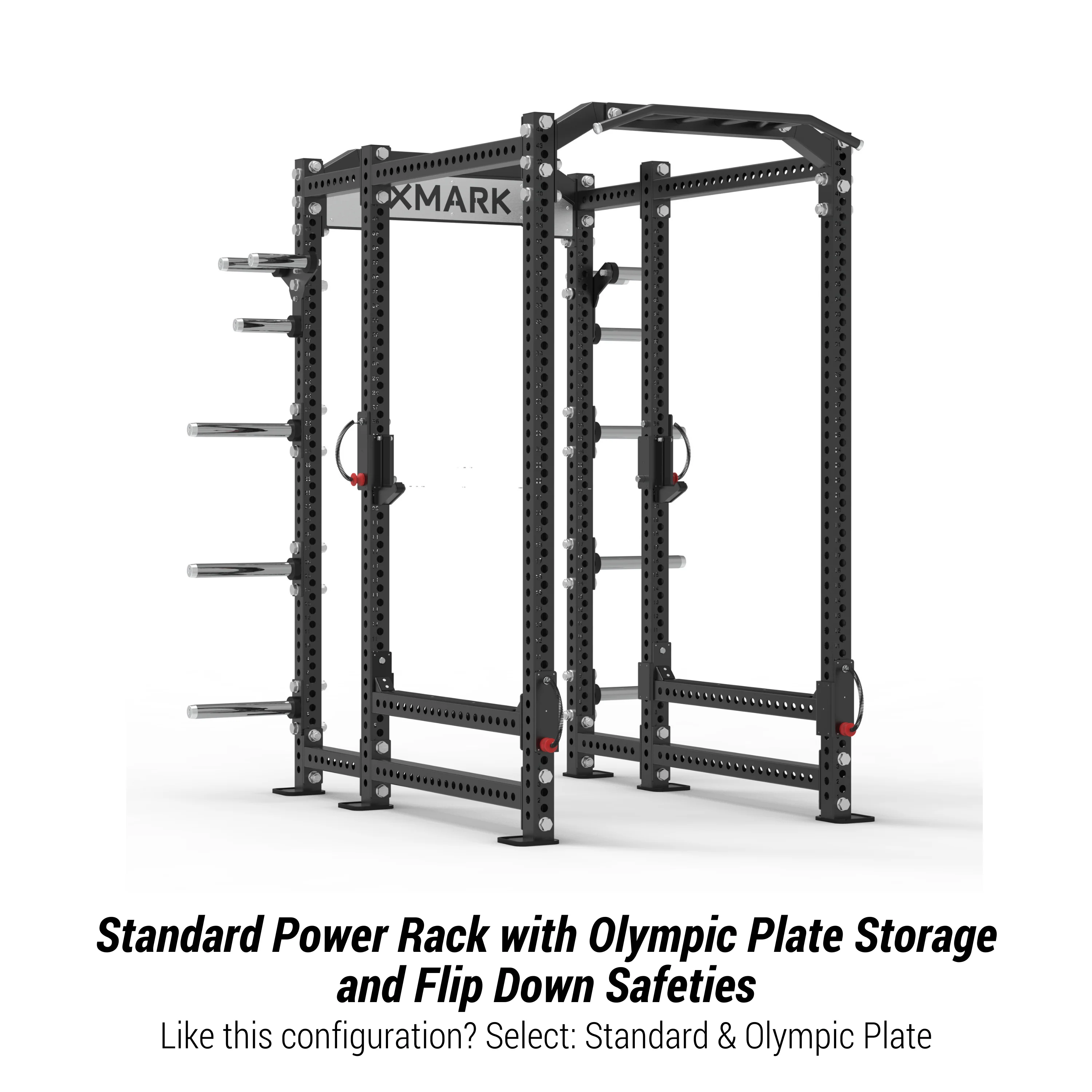 XMARK - Viper Power Rack with Storage & Flip Down Safeties - Image 3