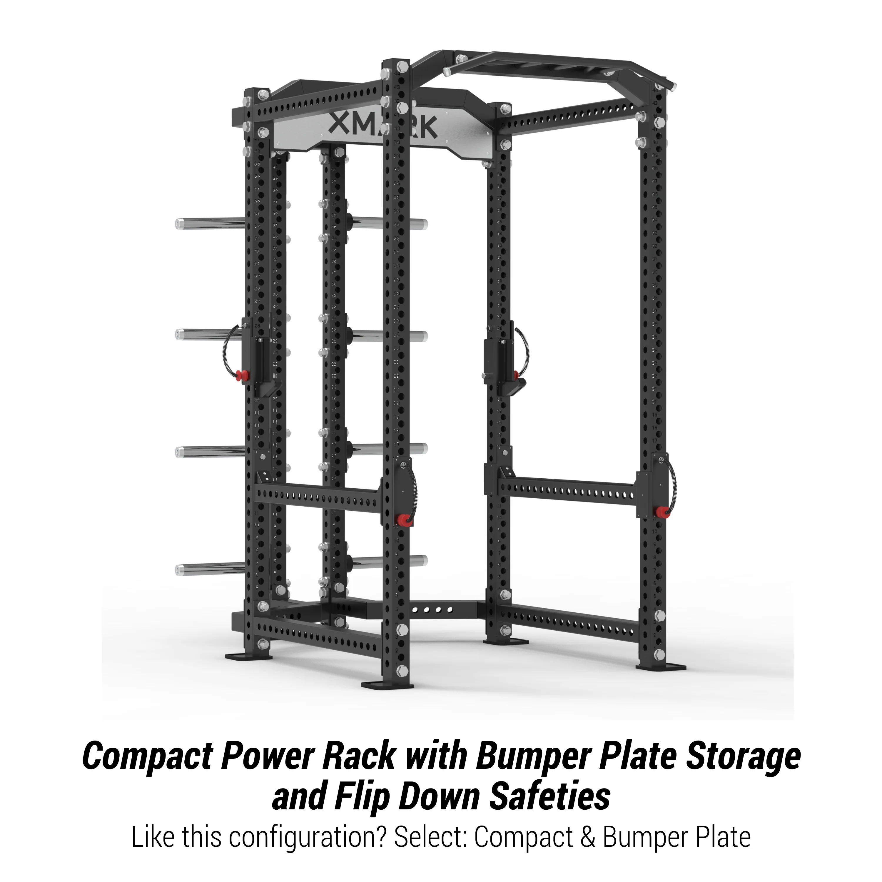 XMARK - Viper Power Rack with Storage & Flip Down Safeties - Image 4