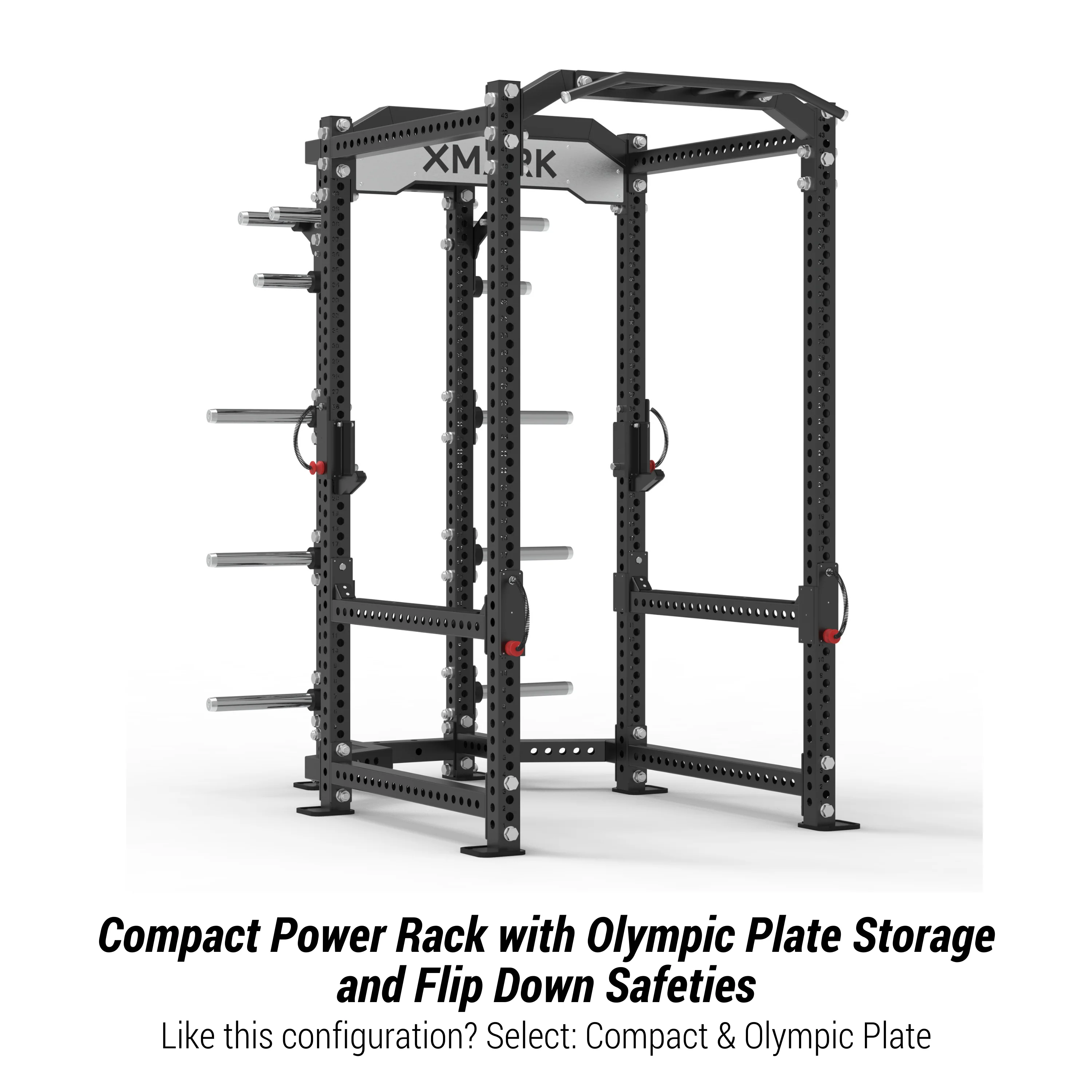XMARK - Viper Power Rack with Storage & Flip Down Safeties - Image 5