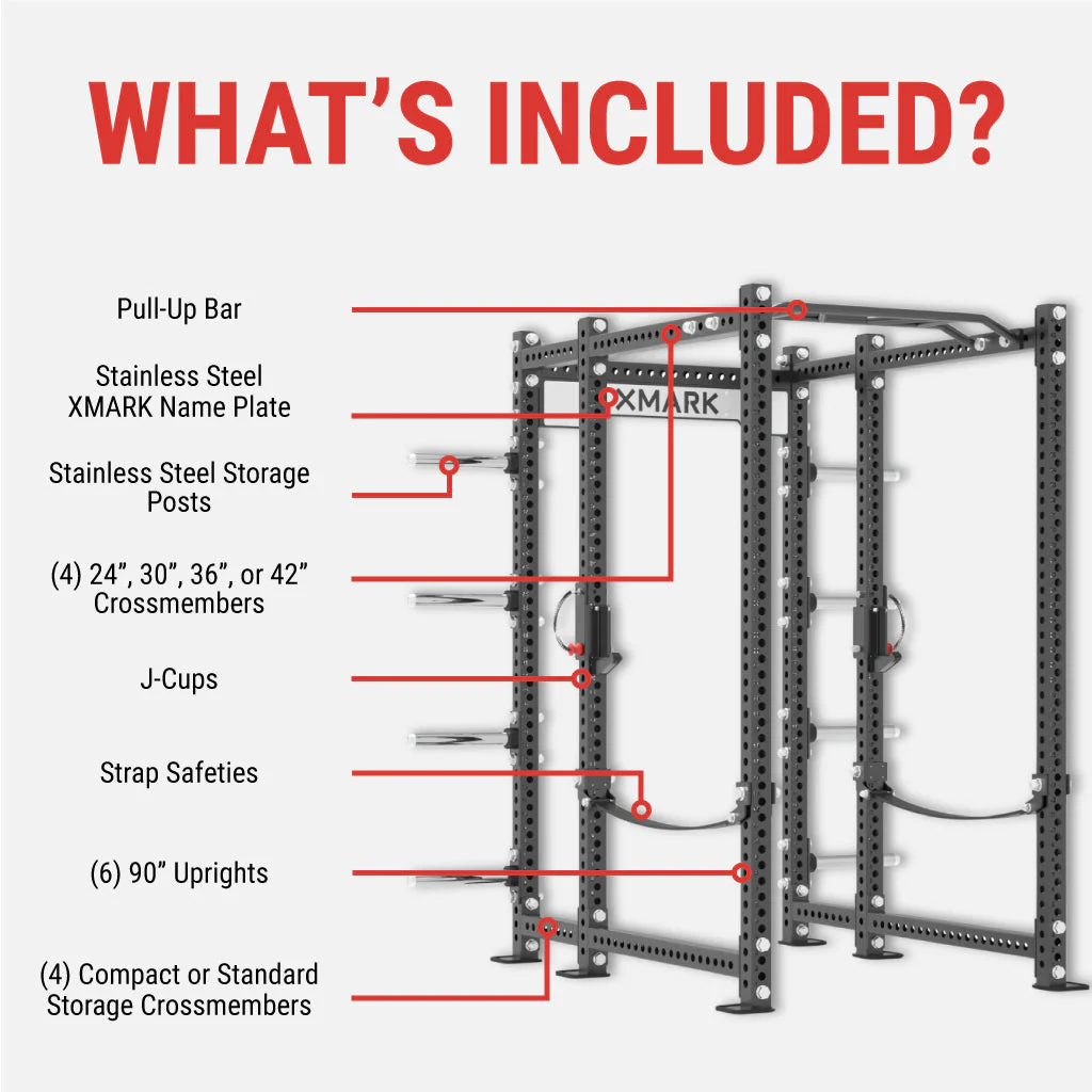 XMARK - Viper Power Rack with Storage & Strap Safeties - Image 6
