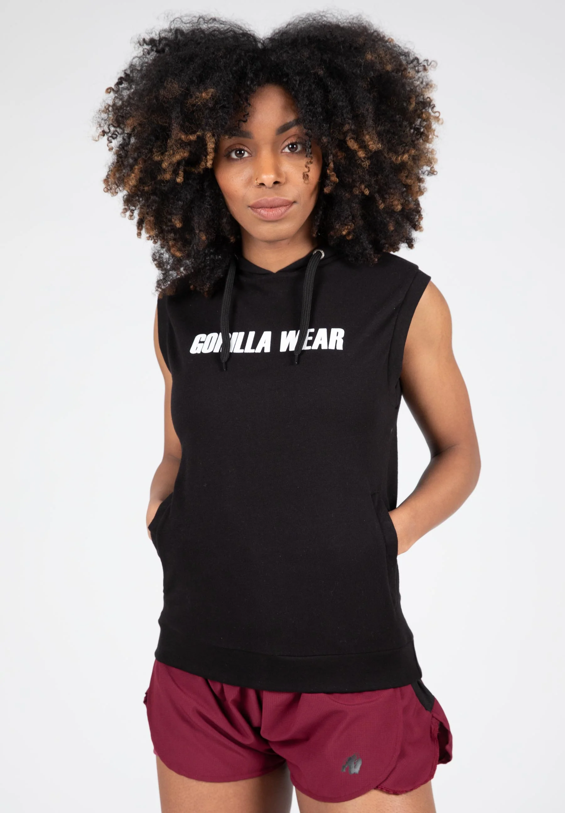Gorilla Wear - Virginia Sleeveless Hoodie - Black