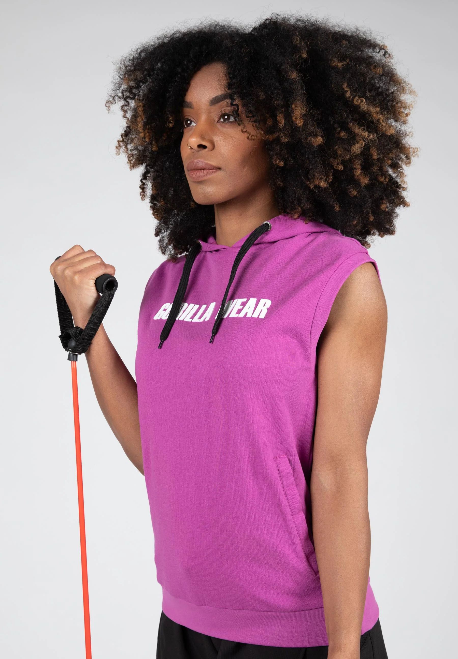 Gorilla Wear - Virginia Sleeveless Hoodie - Pink - Image 4