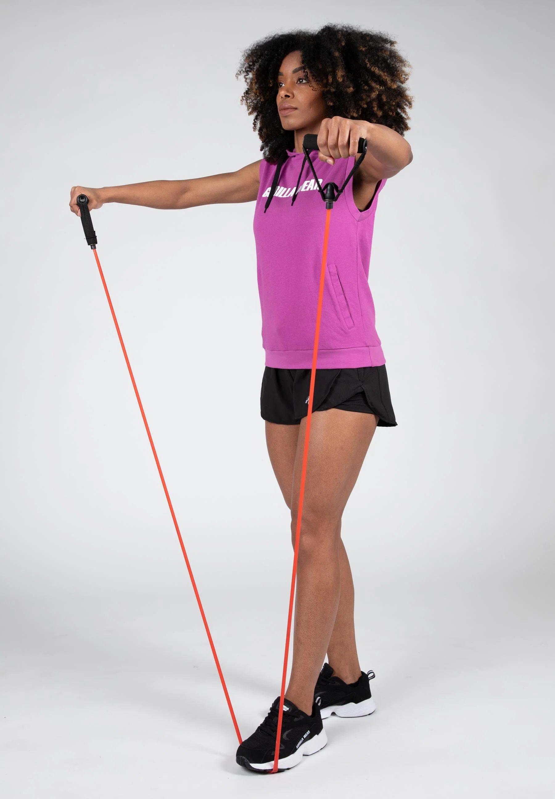 Gorilla Wear - Virginia Sleeveless Hoodie - Pink - Image 6