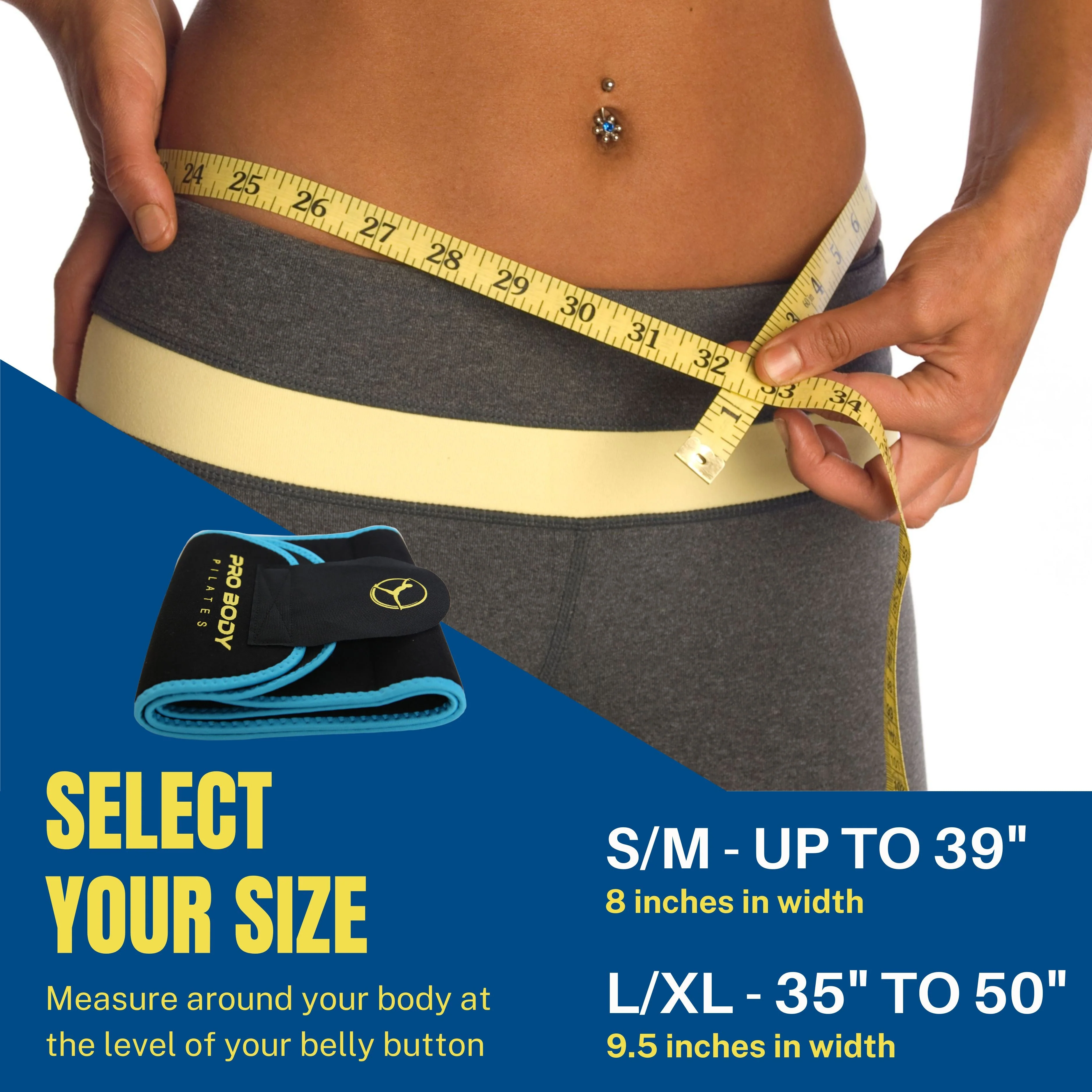 ProBody Pilates - Waist Trimmer Belt for High-Intensity Training, Yoga and Workouts - Image 3